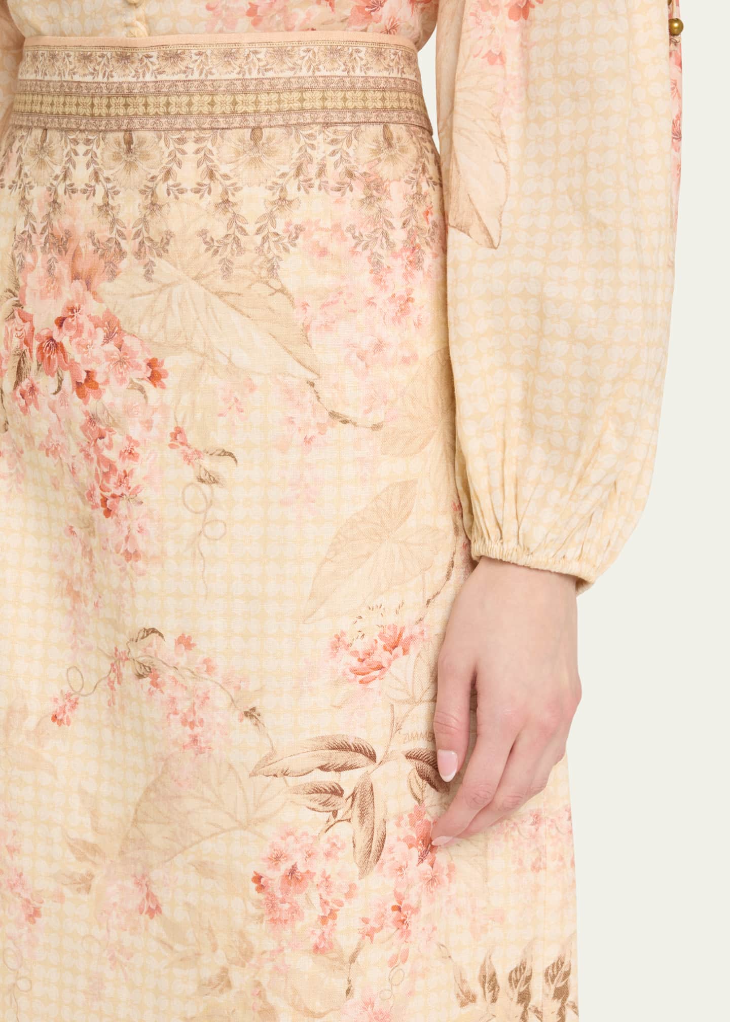 Zimmermann Illuminate Pencil Midi Skirt Image 5 of 5
