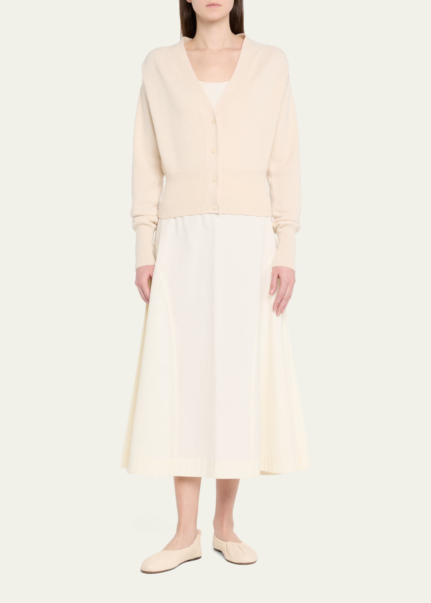 SaSuPhi Tailored V-Neck Cashmere Cardigan Image 2 of 5