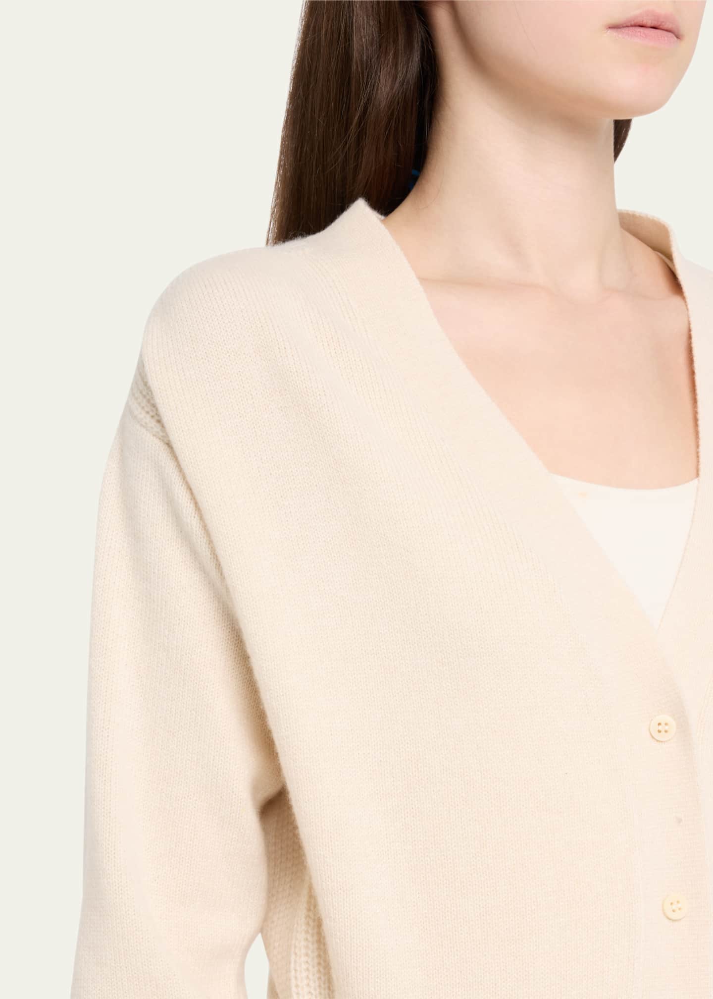 SaSuPhi Tailored V-Neck Cashmere Cardigan Image 5 of 5