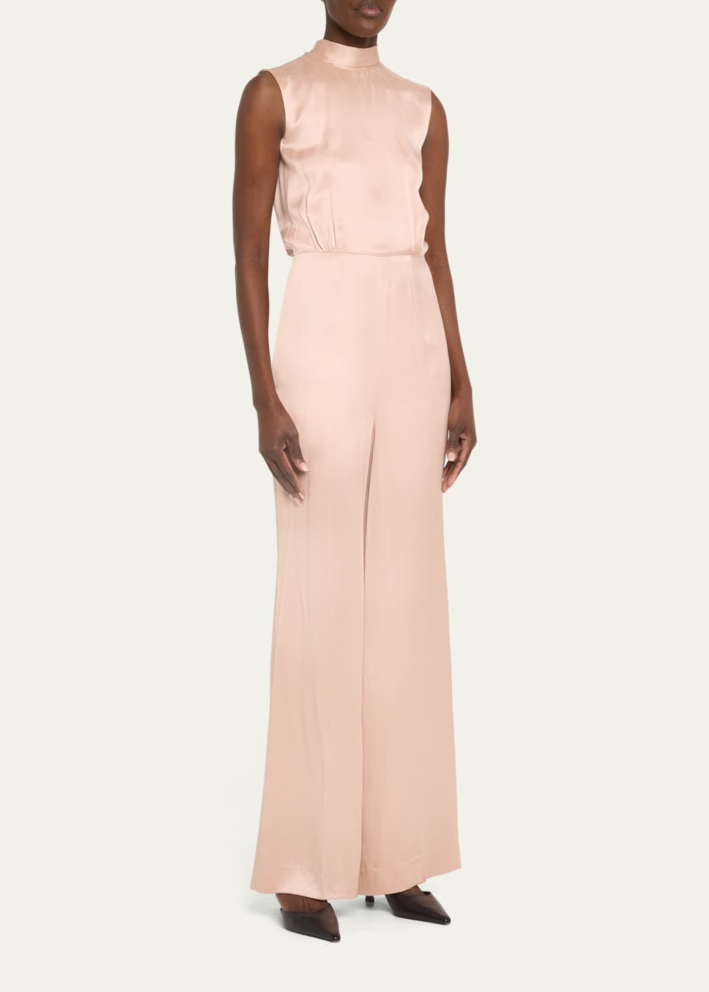 SaSuPhi Nicole Wide Leg Silk Jumpsuit Image 4 of 5