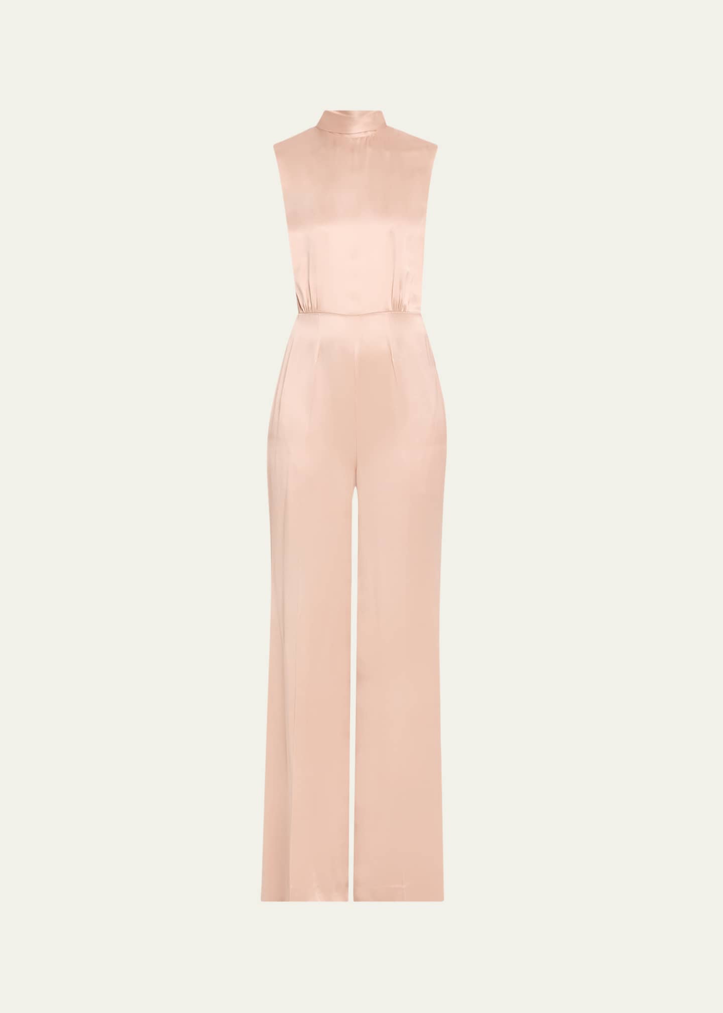 SaSuPhi Nicole Wide Leg Silk Jumpsuit Image 1 of 5