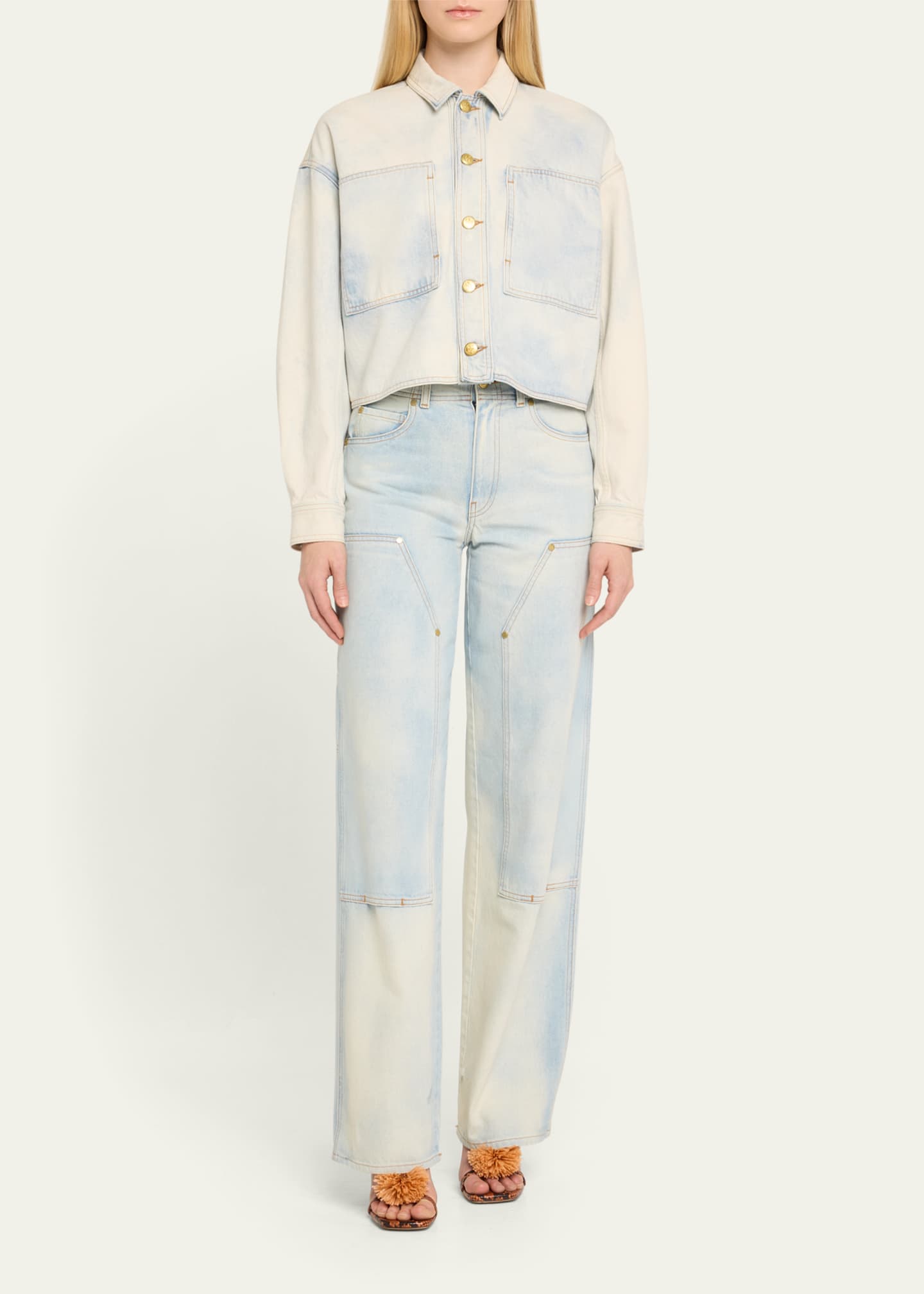 Ulla Johnson The Bobbi Denim Shirt Jacket Image 2 of 5