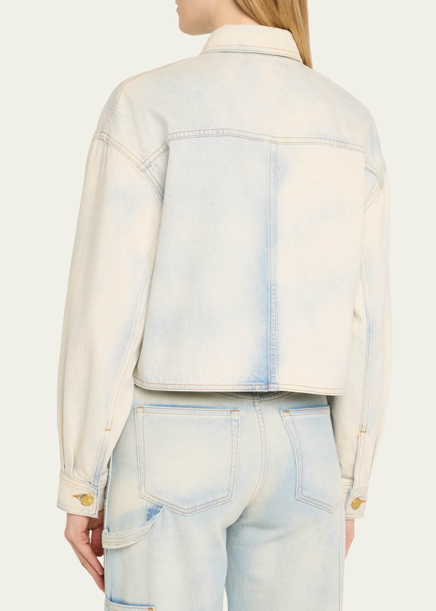 Ulla Johnson The Bobbi Denim Shirt Jacket Image 3 of 5