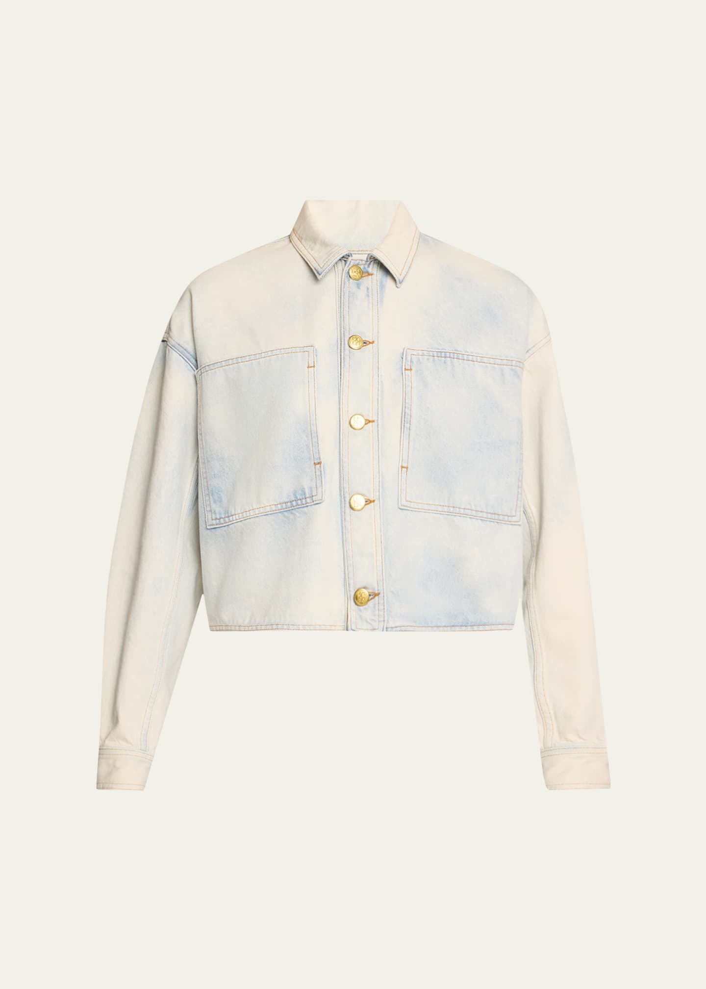 Ulla Johnson The Bobbi Denim Shirt Jacket Image 1 of 5