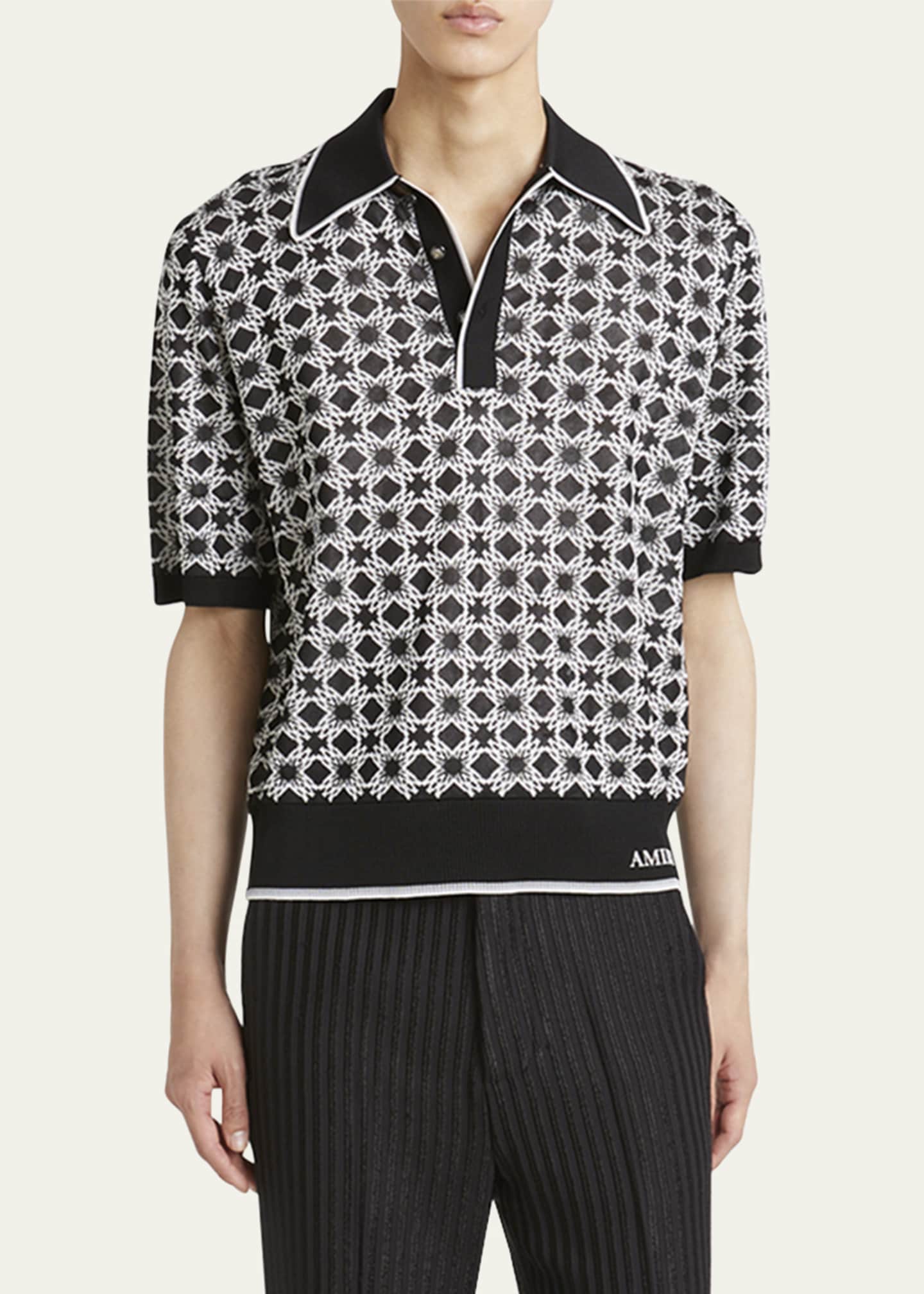 Amiri Men's MA Quad Polo Shirt - Bergdorf Goodman