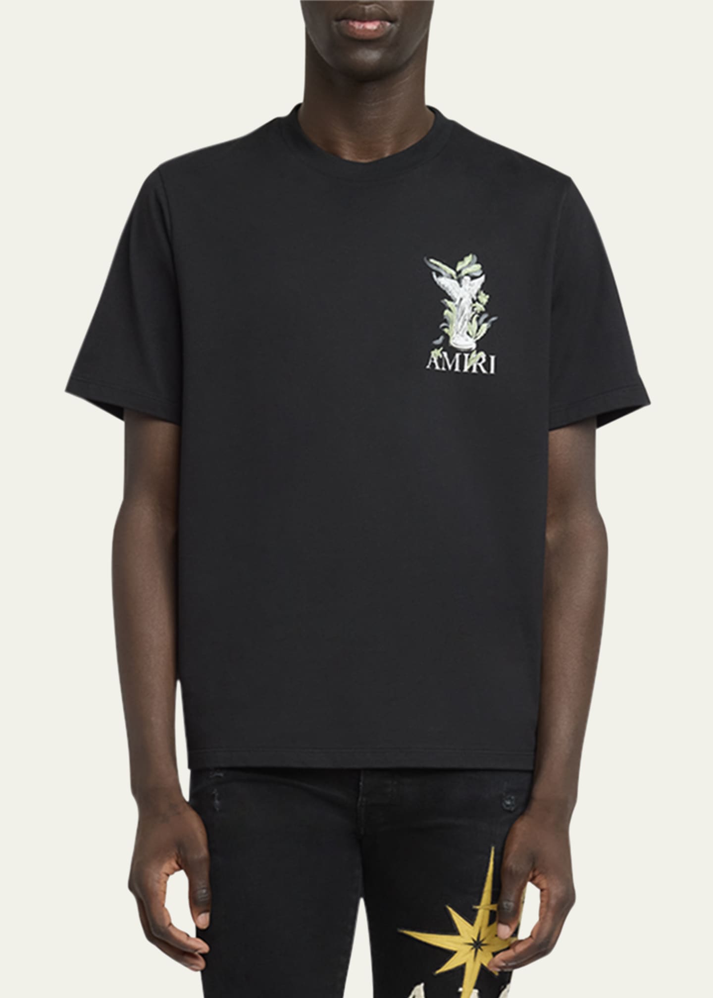 【AMIRI】ガーデングラフィック プリント コットンTシャツ AMIRI ロゴ Garden プリント コットン Tシャツ 人気 Tシャツ
