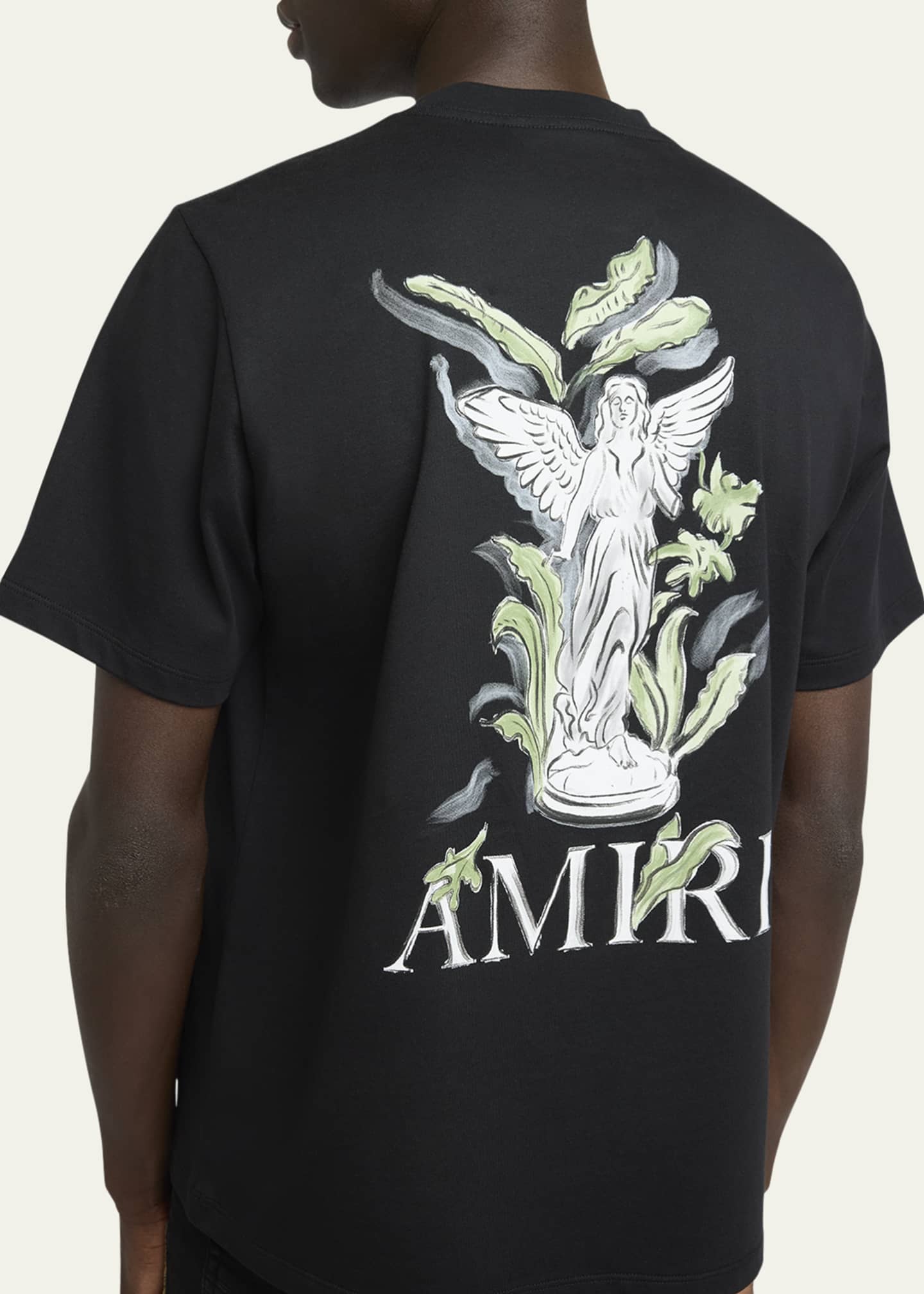 24AW new/AMIRI ガーデンロゴTシャツ T-Shirt Black Amiri Men's Garden Logo T-Shirt - Bergdorf Goodman