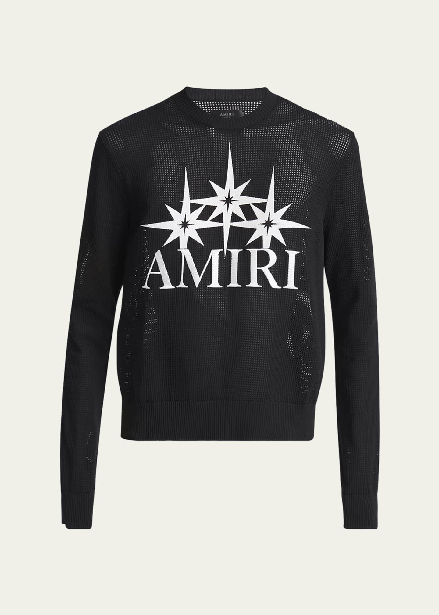 Amiri Men's Starburst Mesh Sweater Image 1 of 5