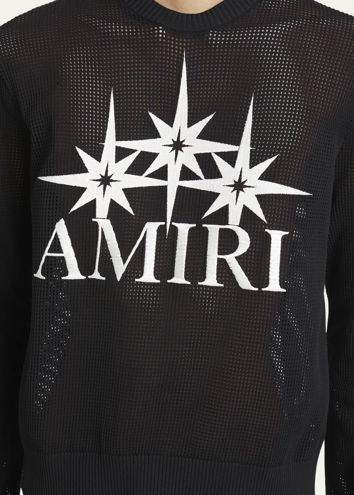 Amiri Men's Starburst Mesh Sweater Image 5 of 5