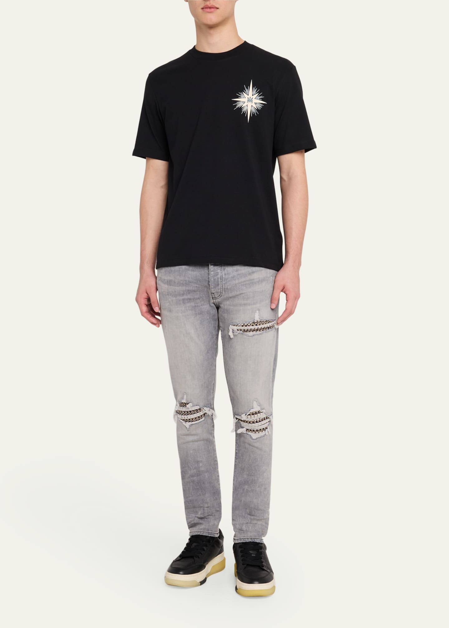 Amiri Men's Starburst Logo T-Shirt Image 2 of 5