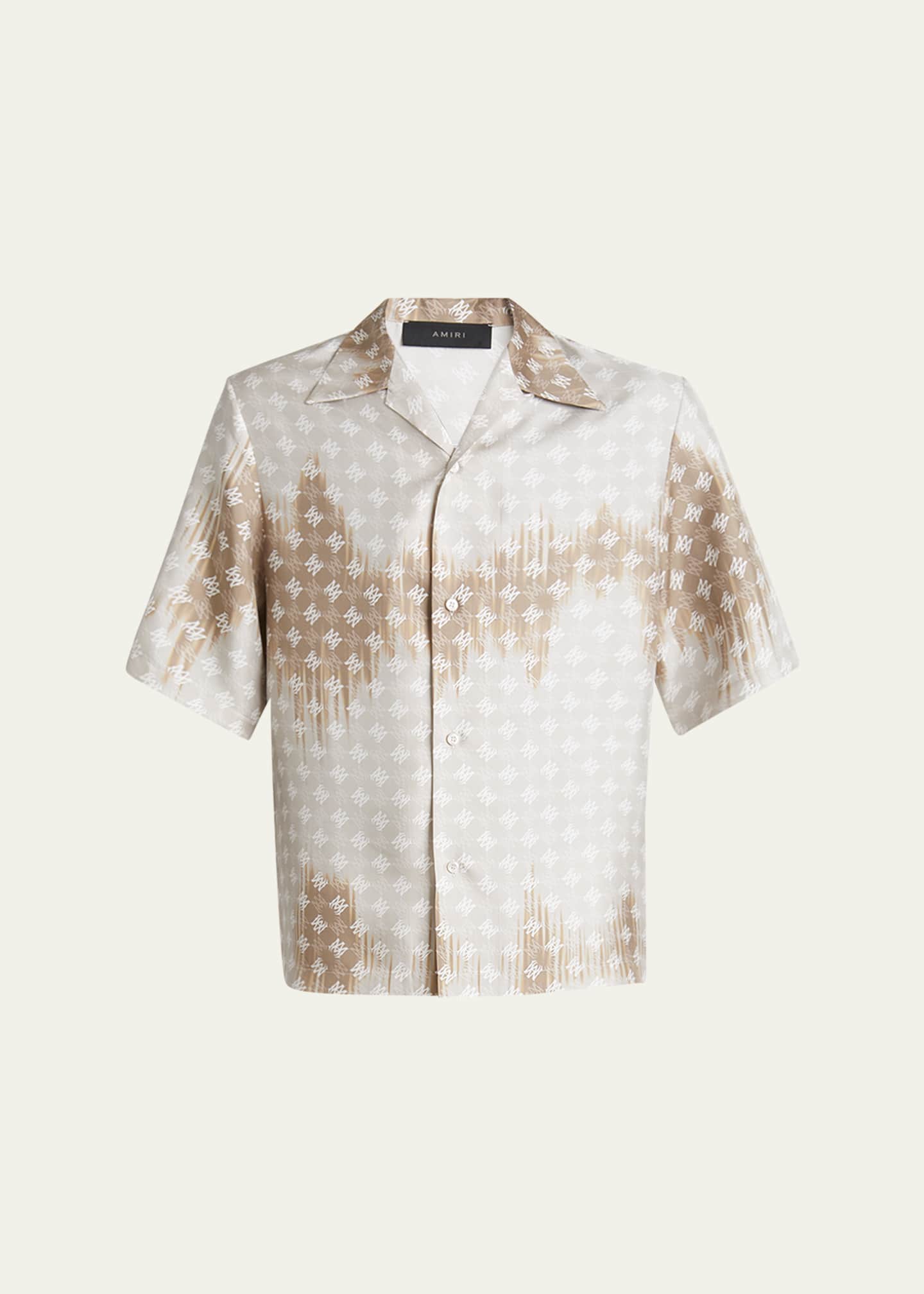 Amiri Men's MA Quad Bleached Camp Shirt - Bergdorf Goodman