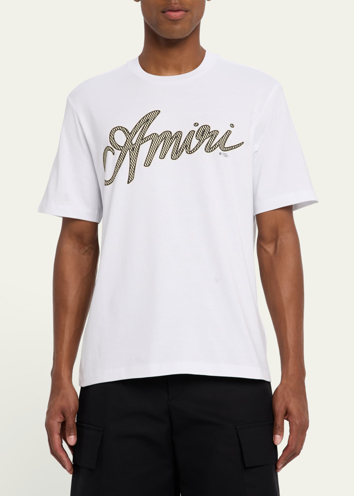 AMIRI♦クルーネックTシャツ スクリプトロゴが目を惹く♪ Amiri Men's Logo Script T-Shirt - Bergdorf Goodman