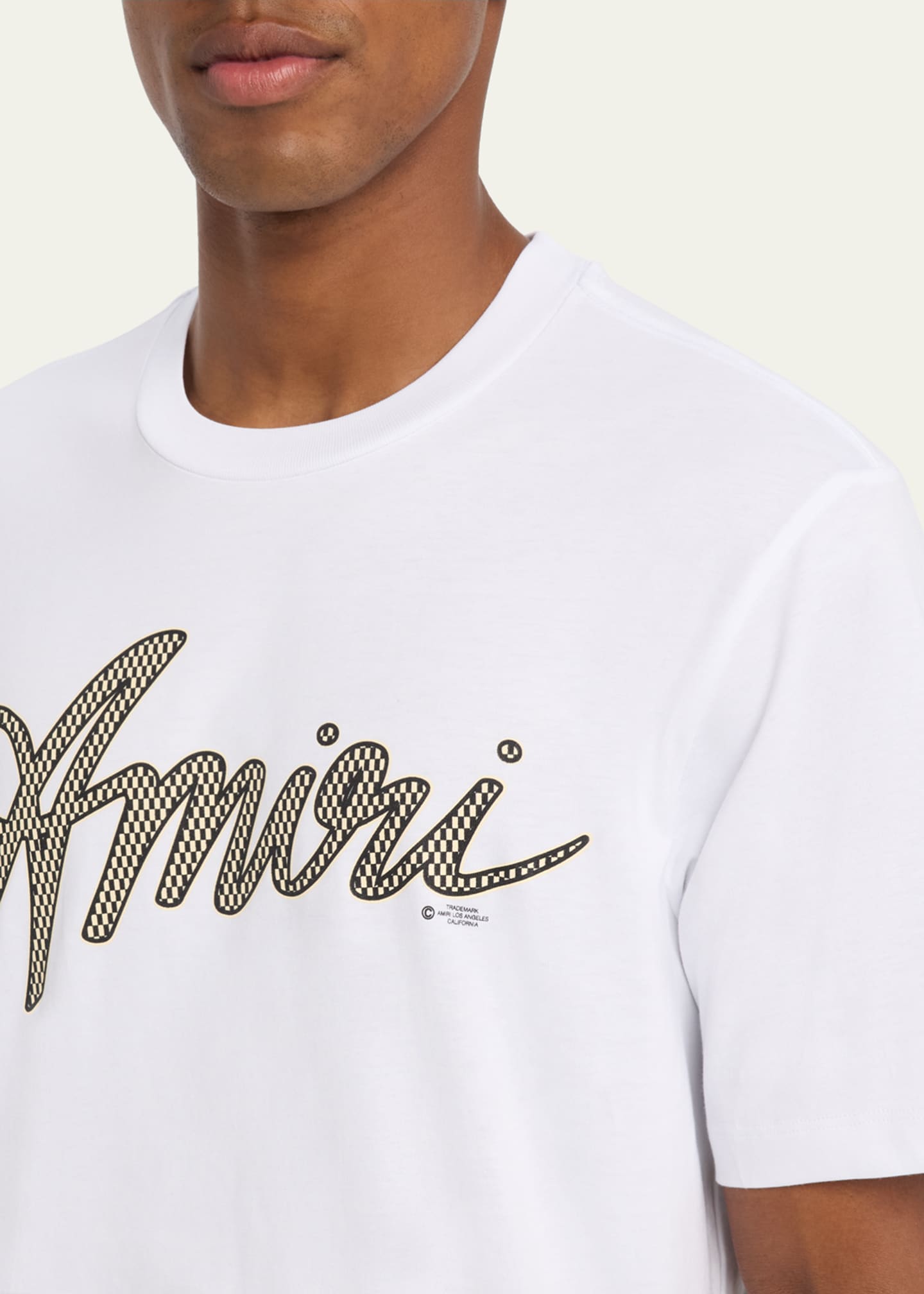 AMIRI♦クルーネックTシャツ スクリプトロゴが目を惹く♪ Amiri Men's Logo Script T-Shirt - Bergdorf Goodman