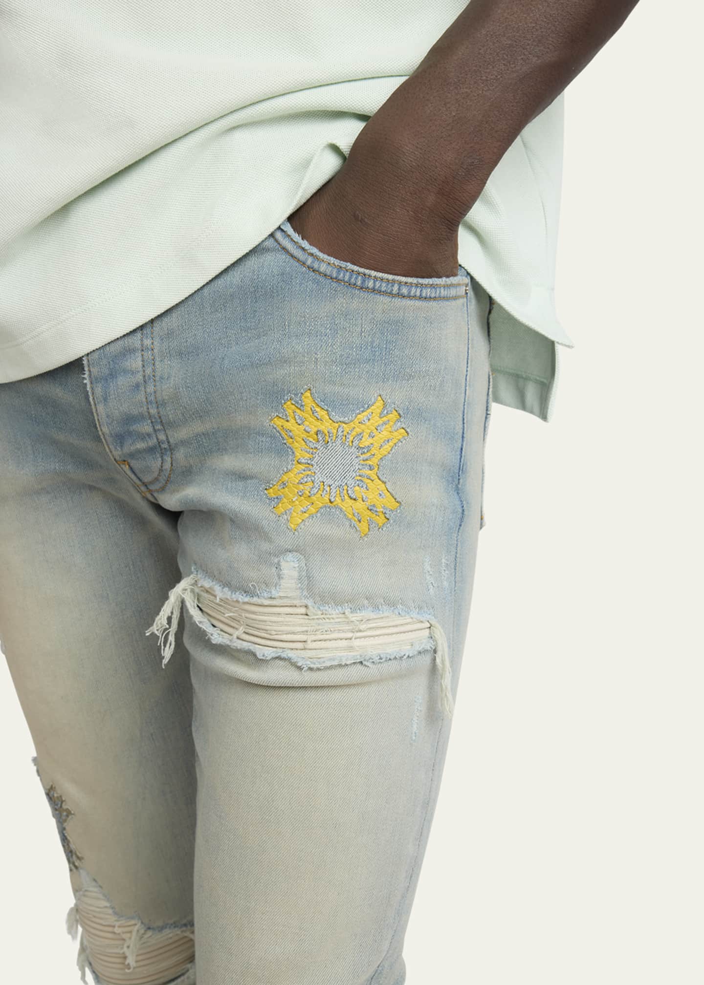 Amiri Men's MX1 MA Quad Cutout Jeans - Bergdorf Goodman