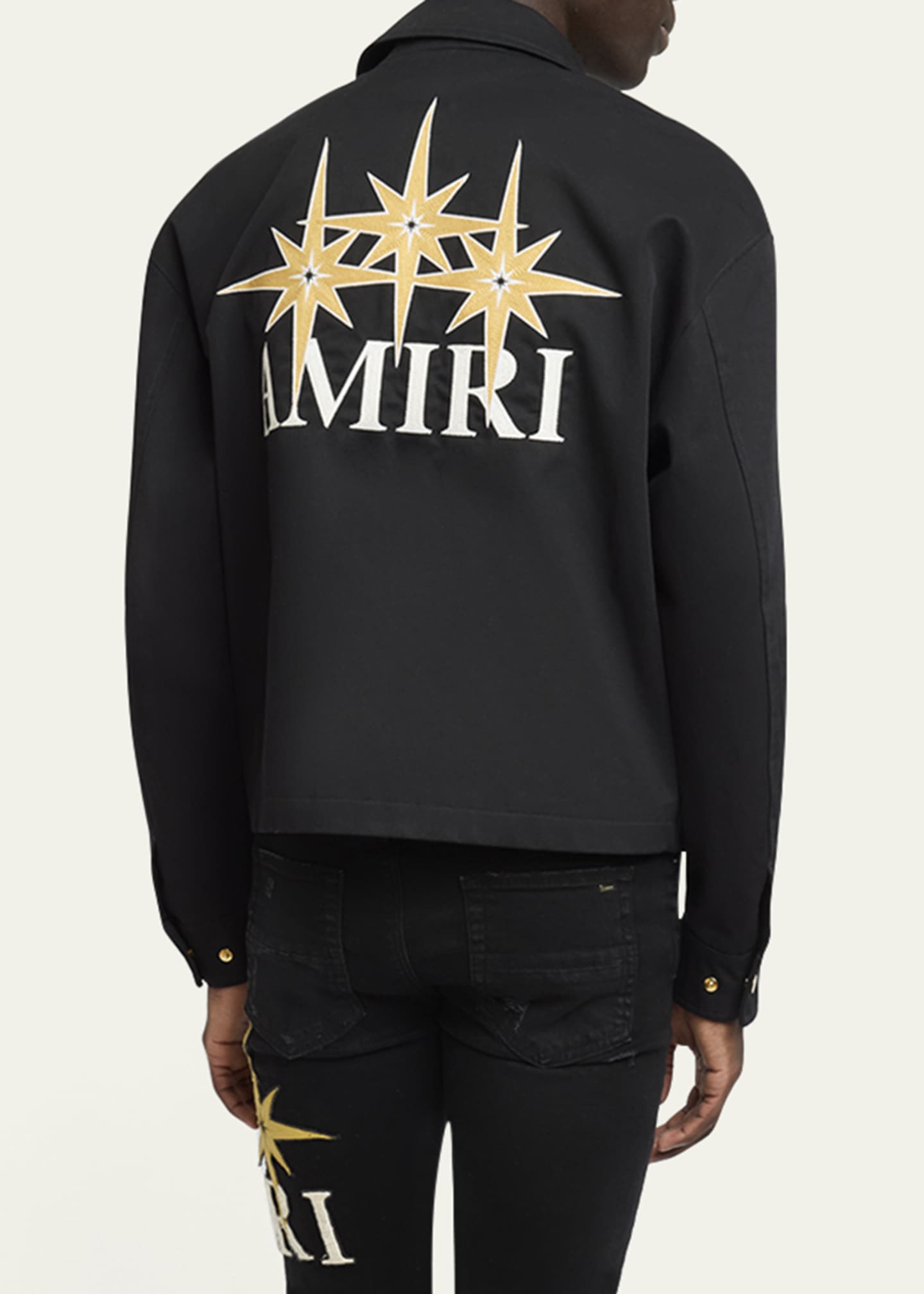 Amiri Men's Starburst Zip Blouson Jacket - Bergdorf Goodman
