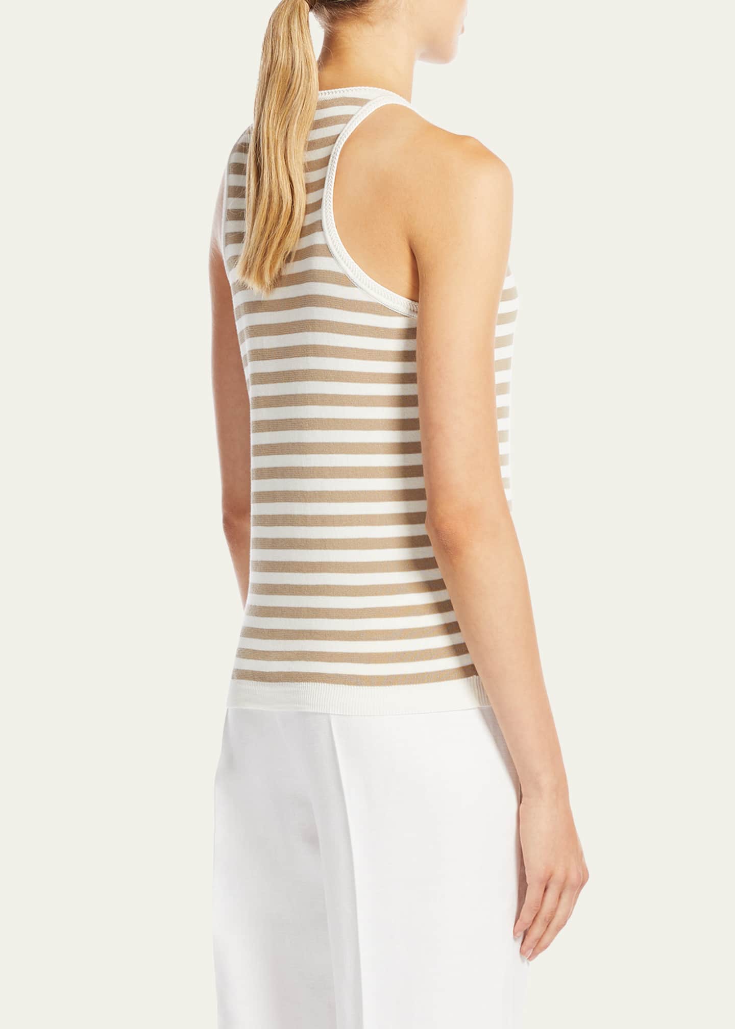 Max Mara Arnes Stripe Tank Top Image 3 of 5