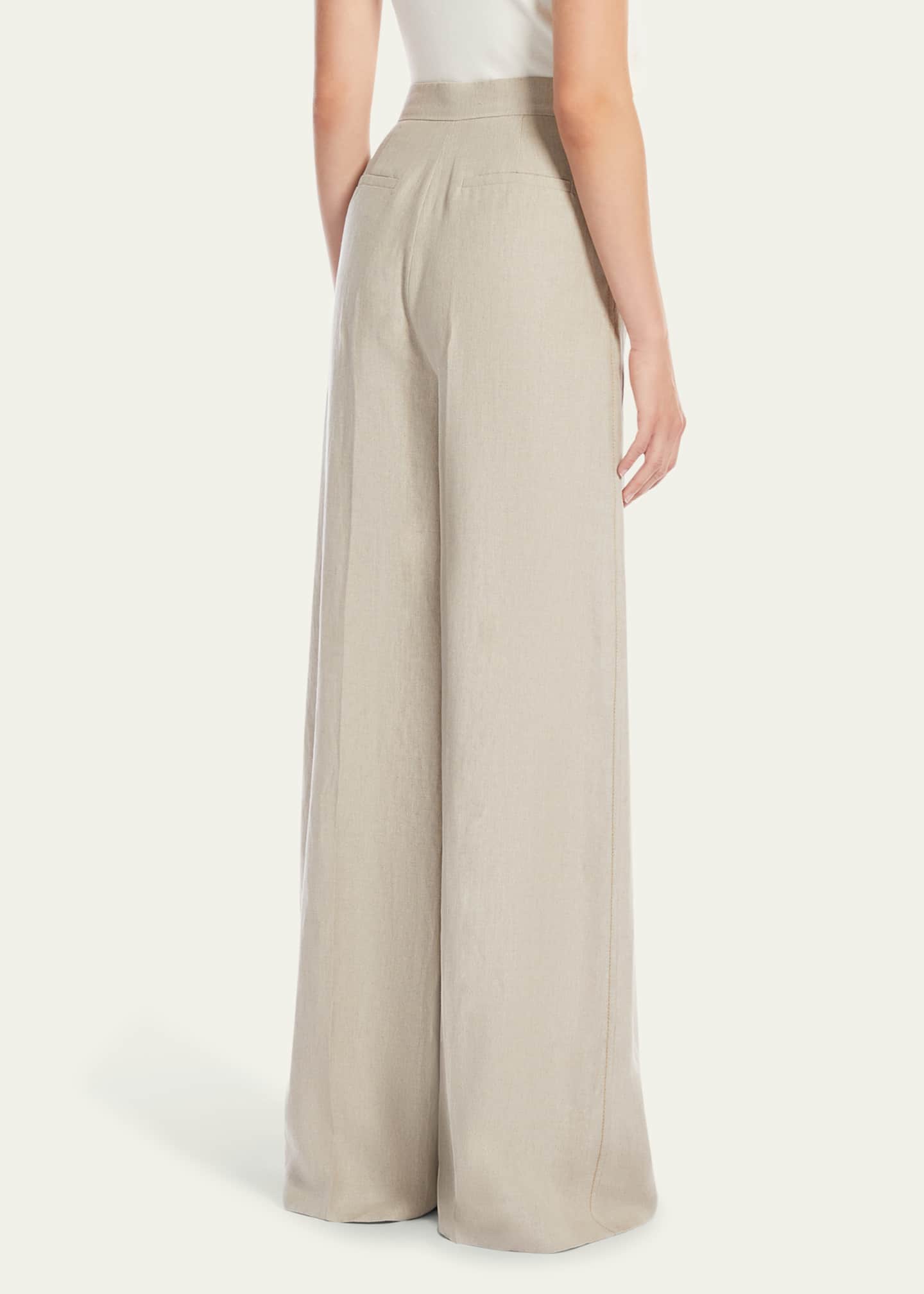 Max Mara Sequoia Long Wide Leg Trousers Image 3 of 4