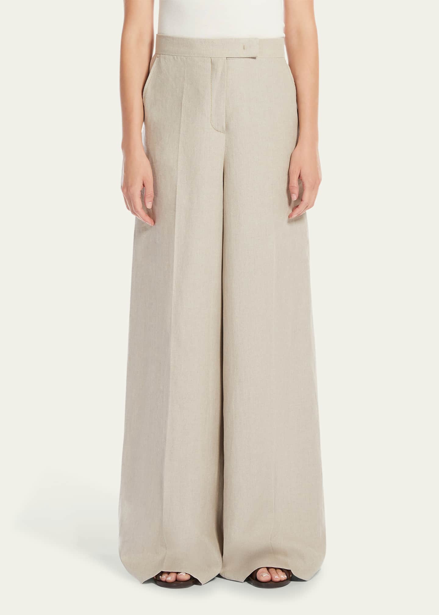 Max Mara Sequoia Long Wide Leg Trousers Image 4 of 4
