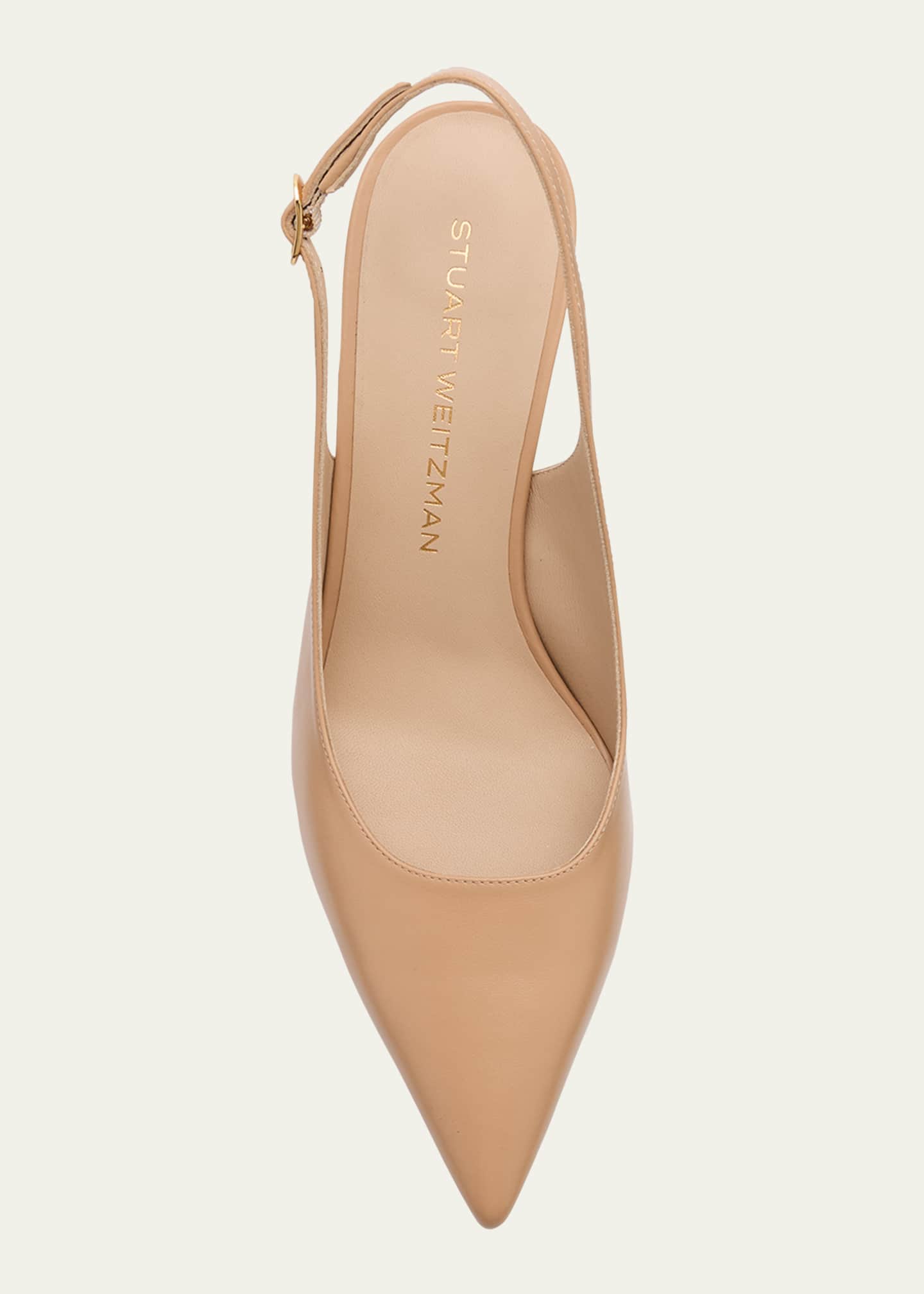 Stuart Weitzman Stuart Leather Slingback Pumps Image 6 of 6