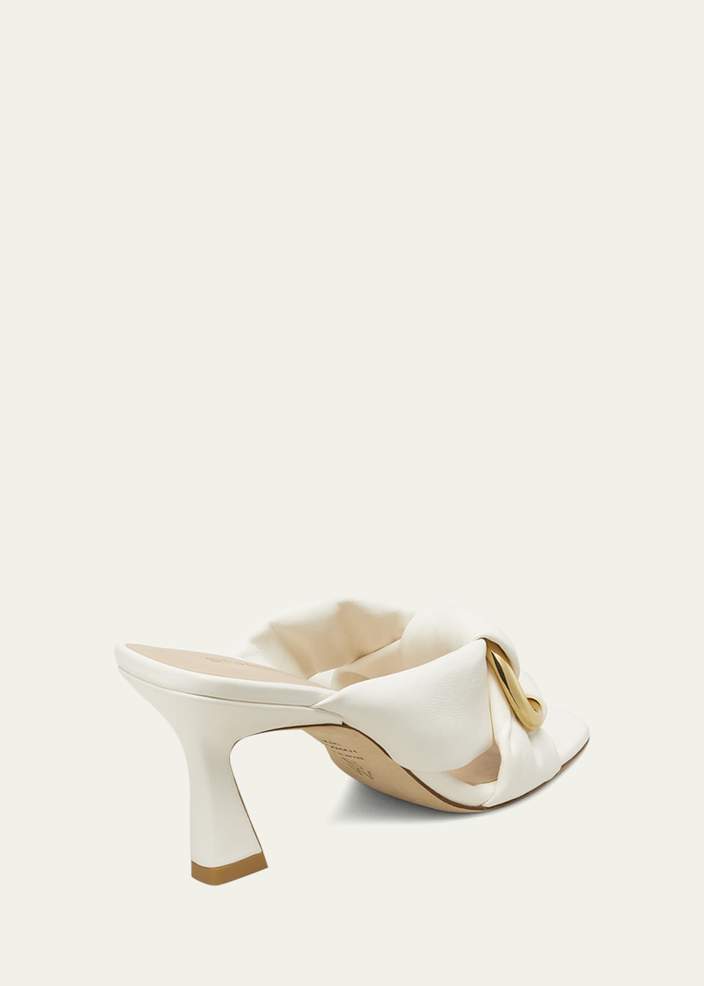 Stuart Weitzman Cece Leather Twisted Ring Slide Sandals Image 4 of 6