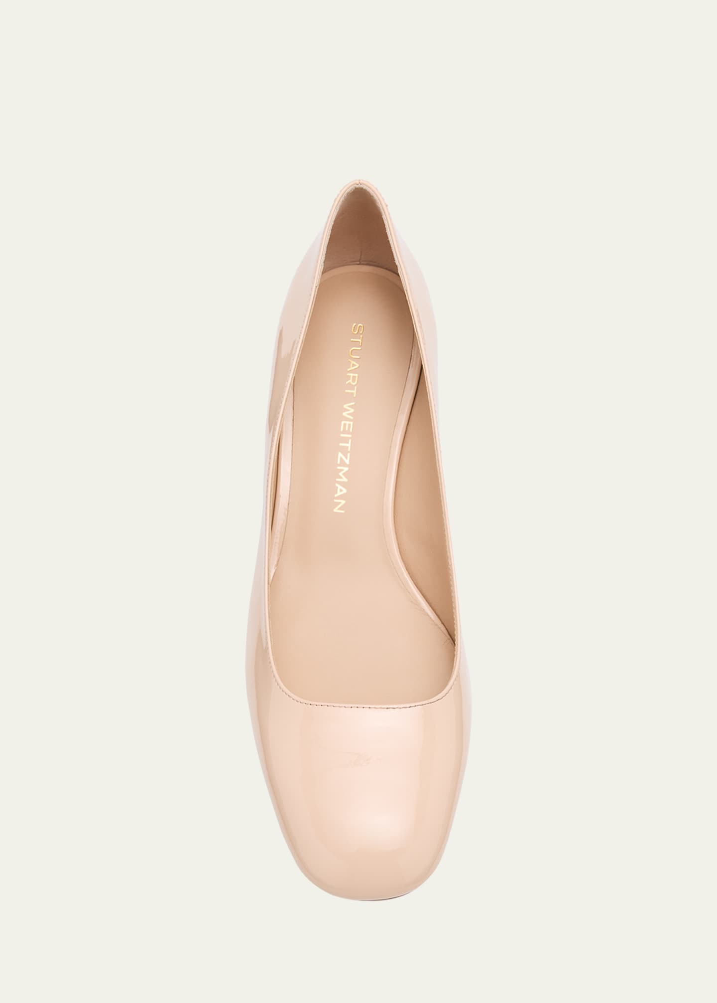 Stuart Weitzman Maeve Patent Block-Heel Pumps Image 6 of 6