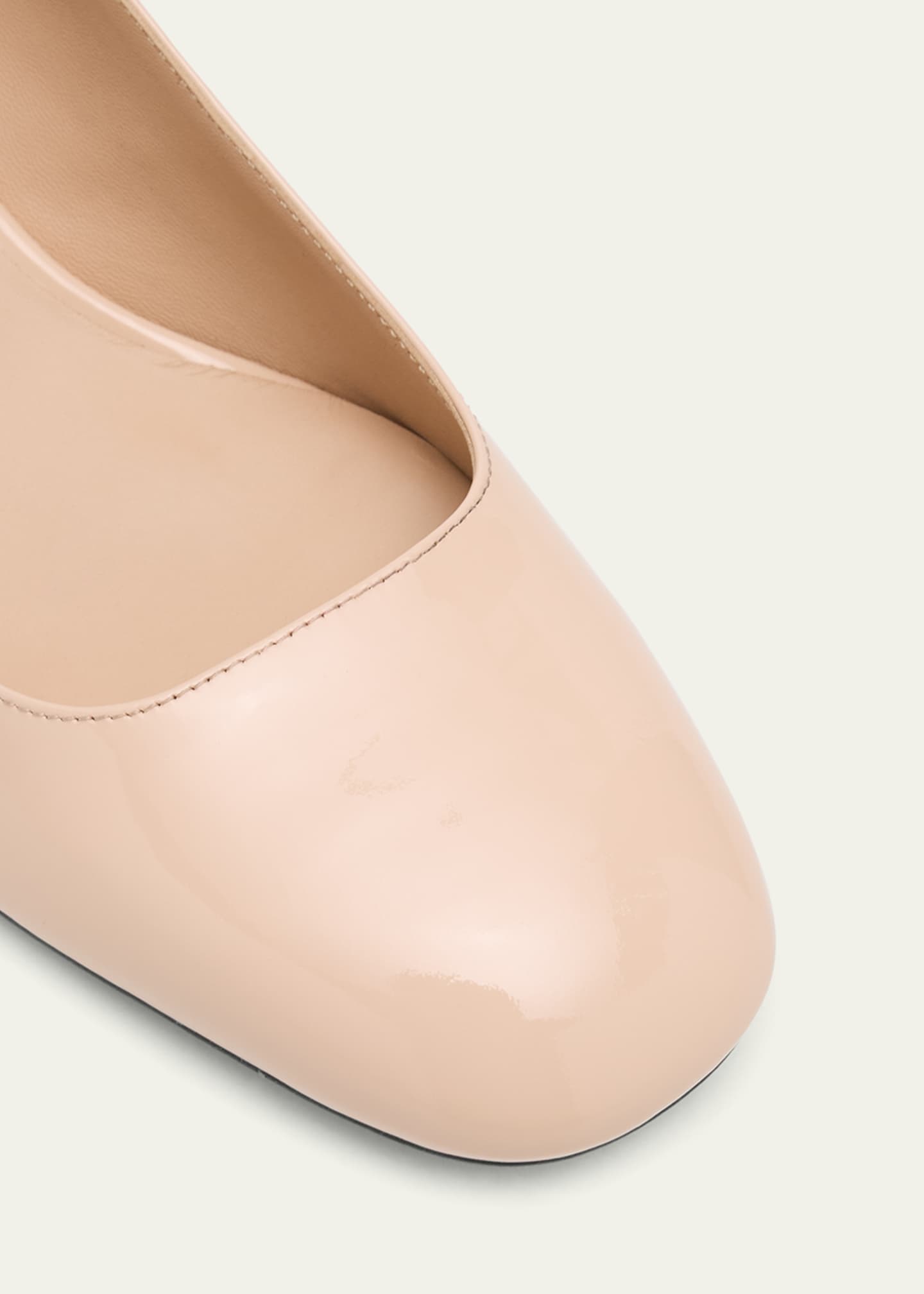 Stuart Weitzman Maeve Patent Block-Heel Pumps Image 5 of 6