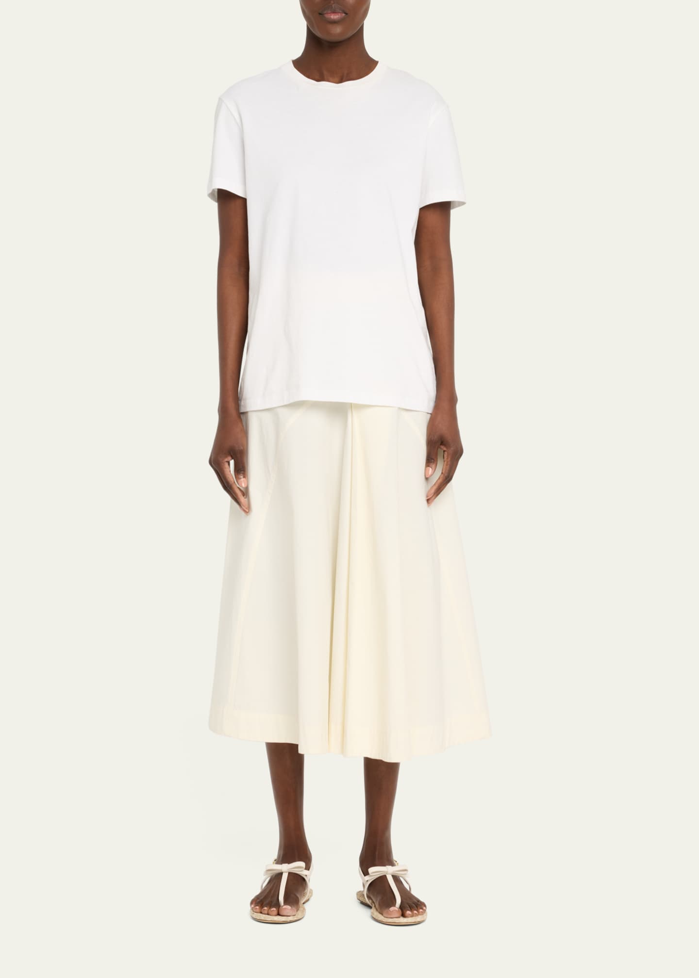 Stuart Weitzman Felicity Leather Bow Espadrille Sandals Image 3 of 6