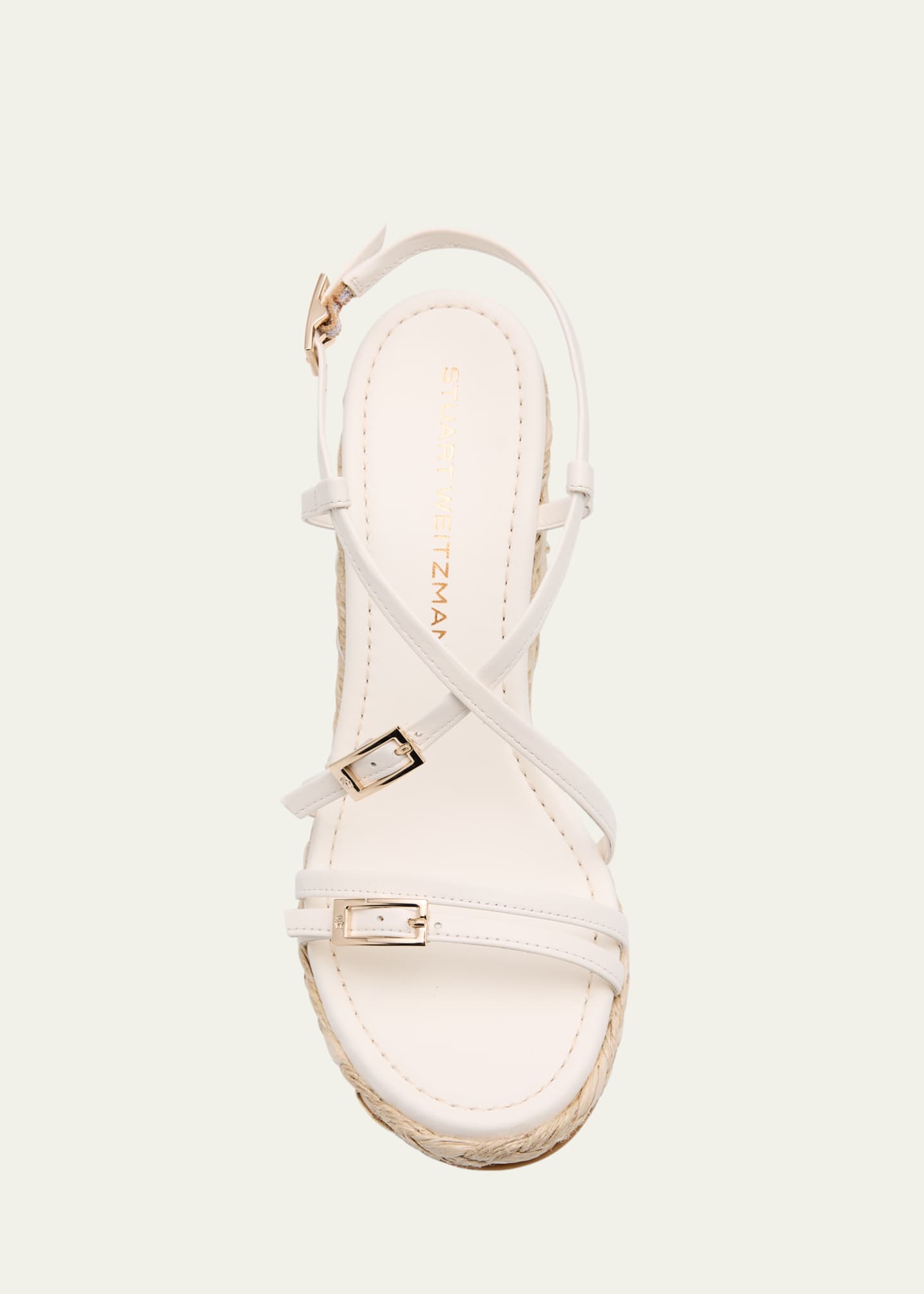 Stuart Weitzman Georgie Strappy Wedge Espadrille Sandals Image 6 of 6