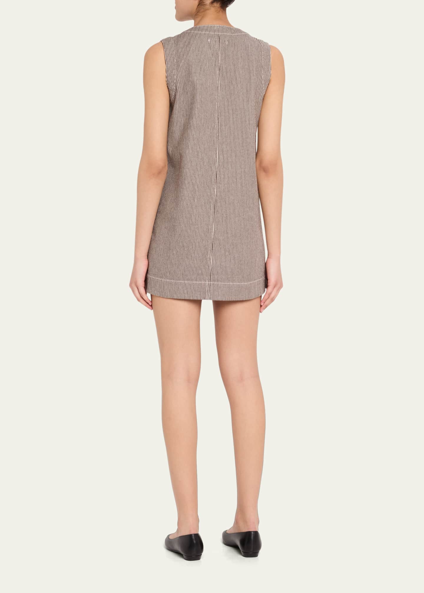 Veronica Beard Oakley Mini Striped Shift Dress Image 3 of 5
