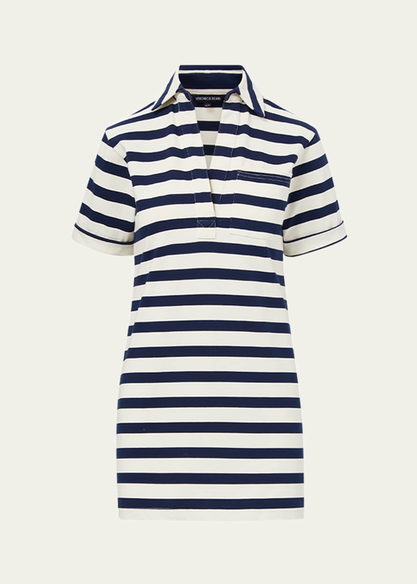 Veronica Beard Cayden Stripe Mini Dress Image 1 of 5