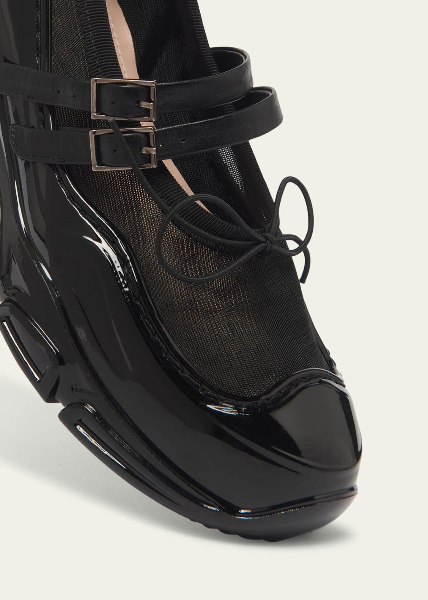 Simone Rocha Mesh Buckle Tracker Ballerina Sneakers Image 3 of 4