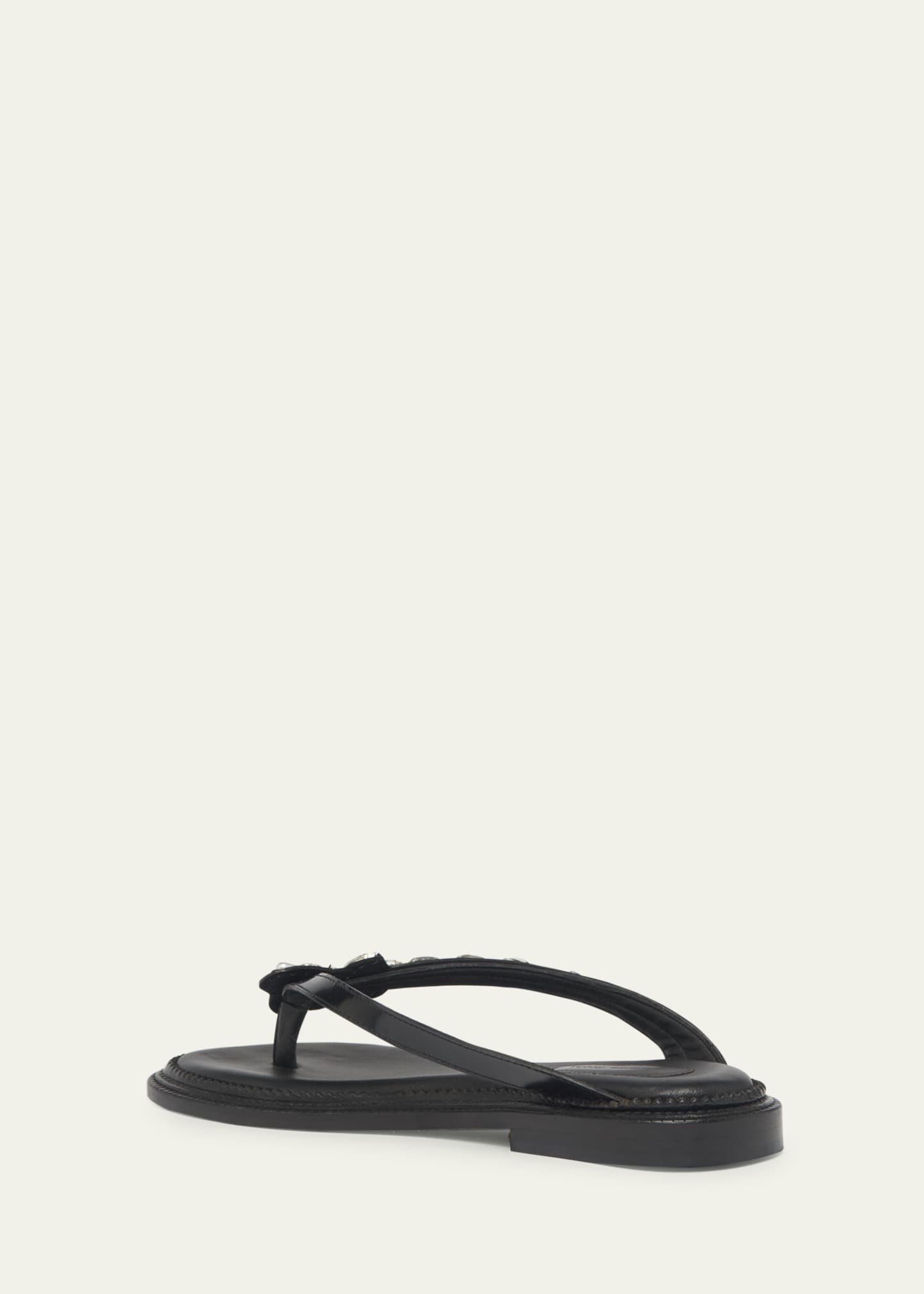 Simone Rocha Flower Embellished Thong Flat Sandals Image 4 of 6