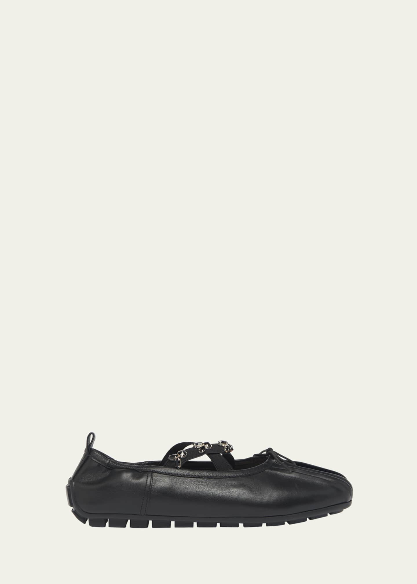 Simone Rocha Embellished Grip Ballerina Flats Image 1 of 6