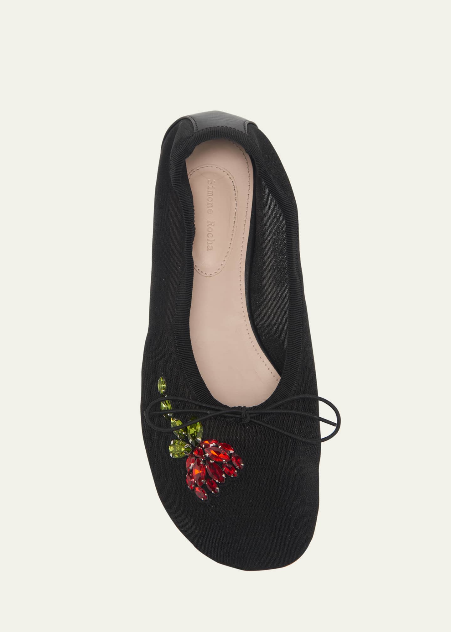 Simone Rocha Embellished Mesh Ballerina Flats Image 6 of 6