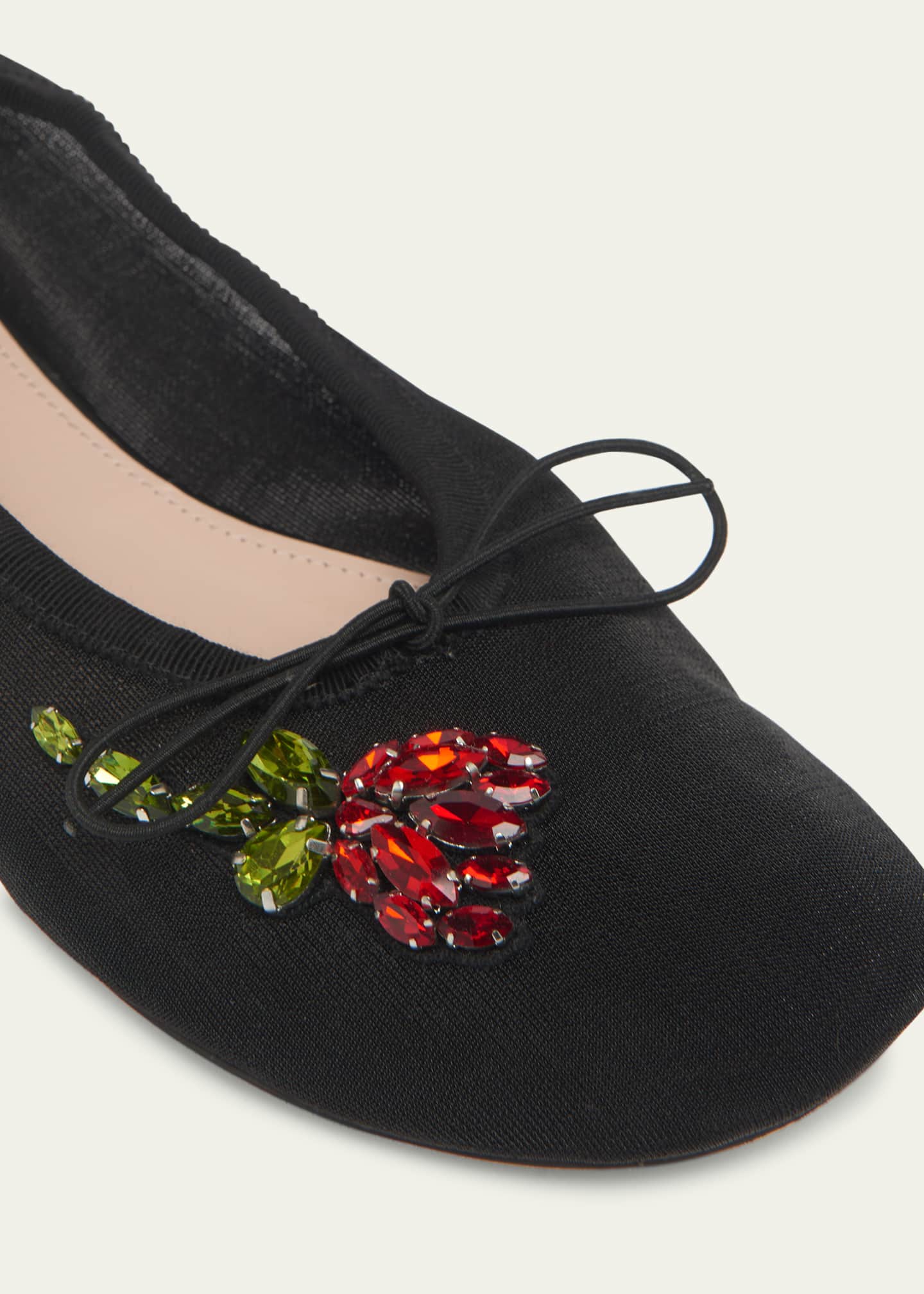 Simone Rocha Embellished Mesh Ballerina Flats Image 5 of 6