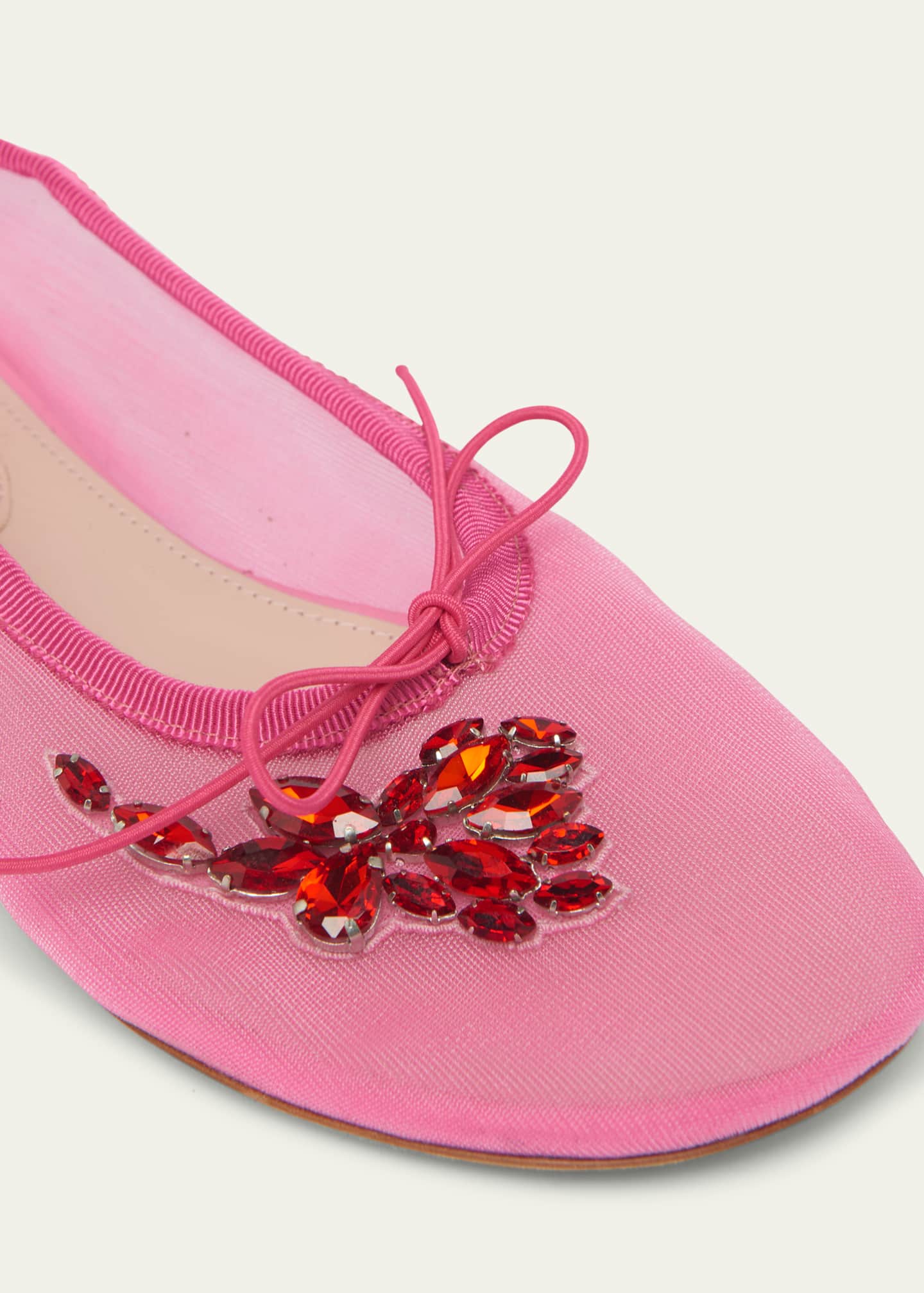 Simone Rocha Embellished Mesh Ballerina Flats Image 5 of 6