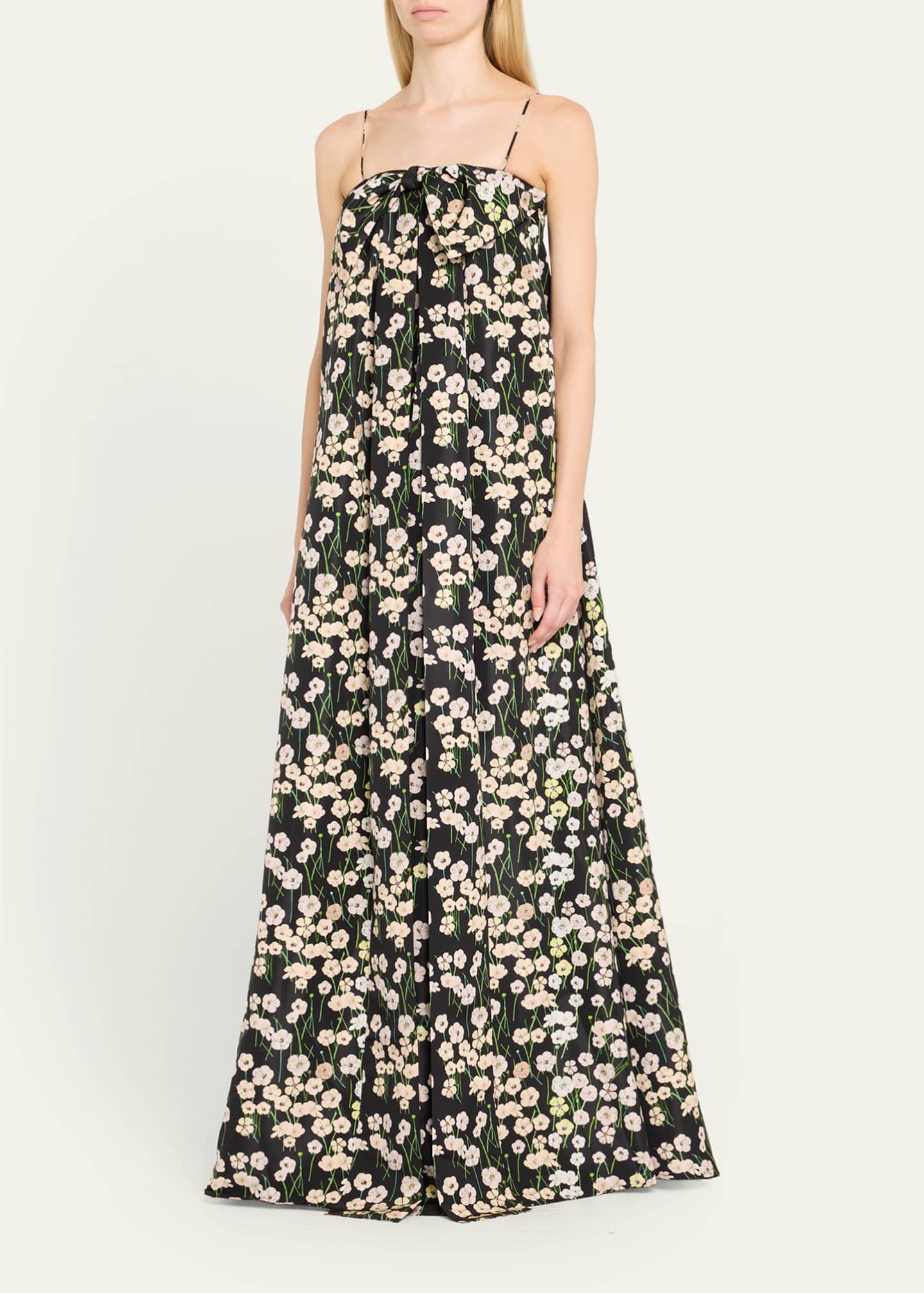 BERNADETTE Estelle Floral A-Line Gown With Bow Image 4 of 5