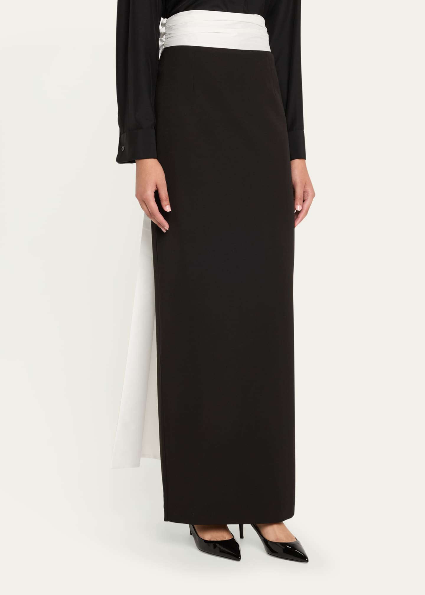 BERNADETTE Bow Column Maxi Skirt Image 4 of 5