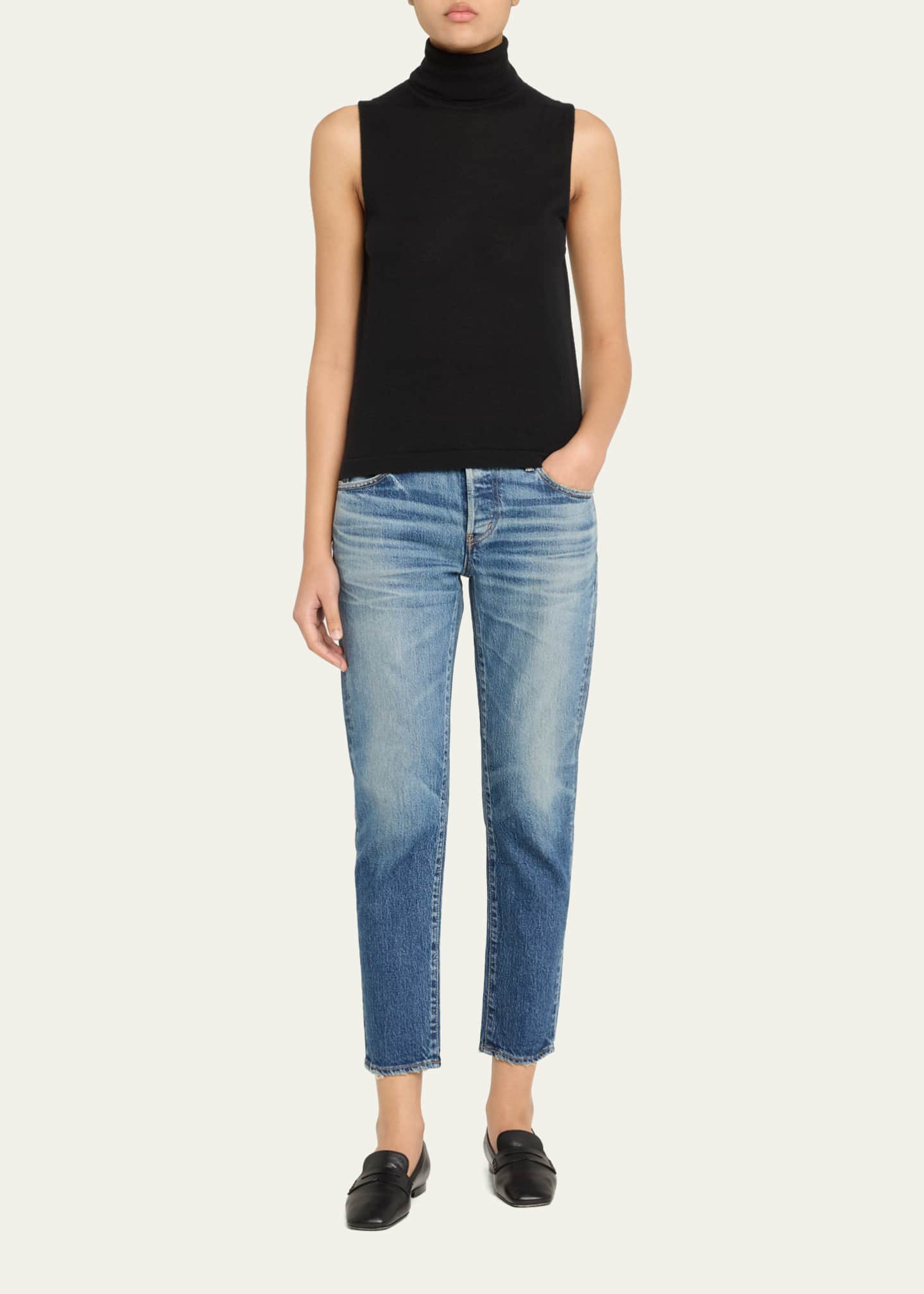 MOUSSY VINTAGE Sycamore Tapered Crop Jeans Image 2 of 5