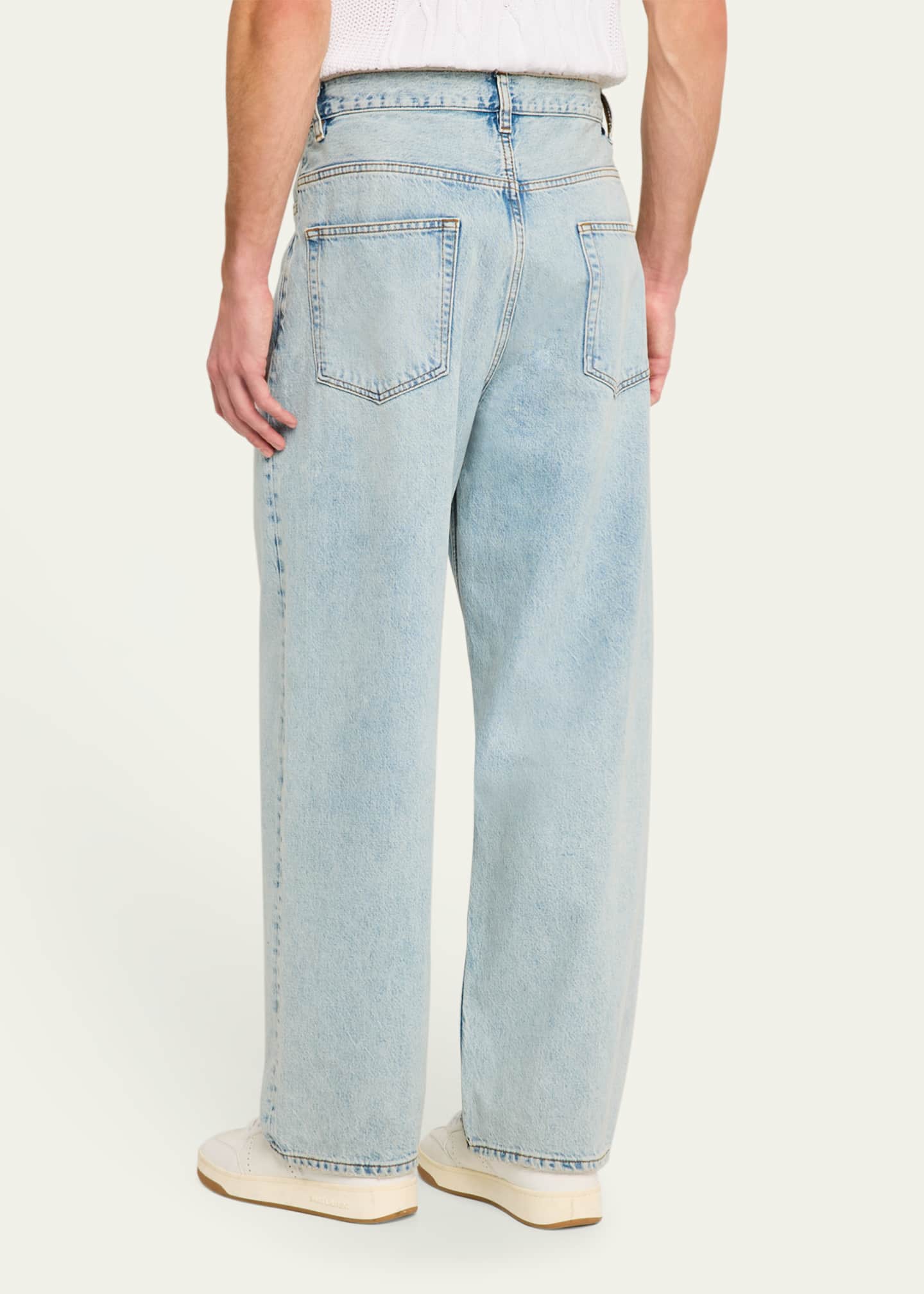 FRAME Men's Baggy Rigid Denim Jeans Image 3 of 5