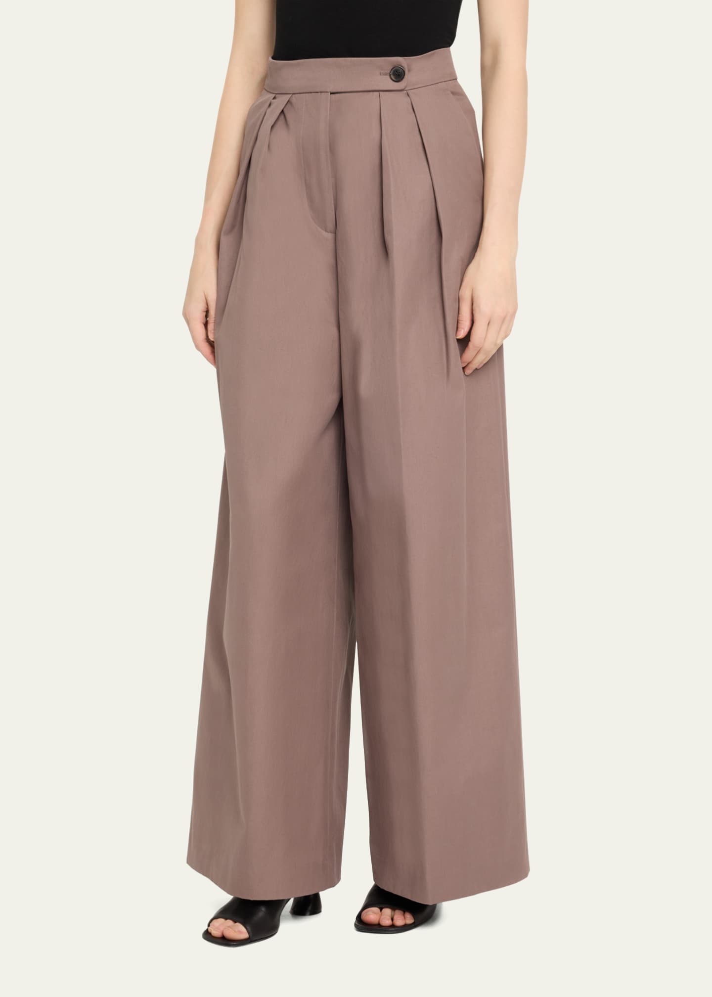 Dries Van Noten Pamplona Pleated Wide-Leg Pants Image 4 of 5