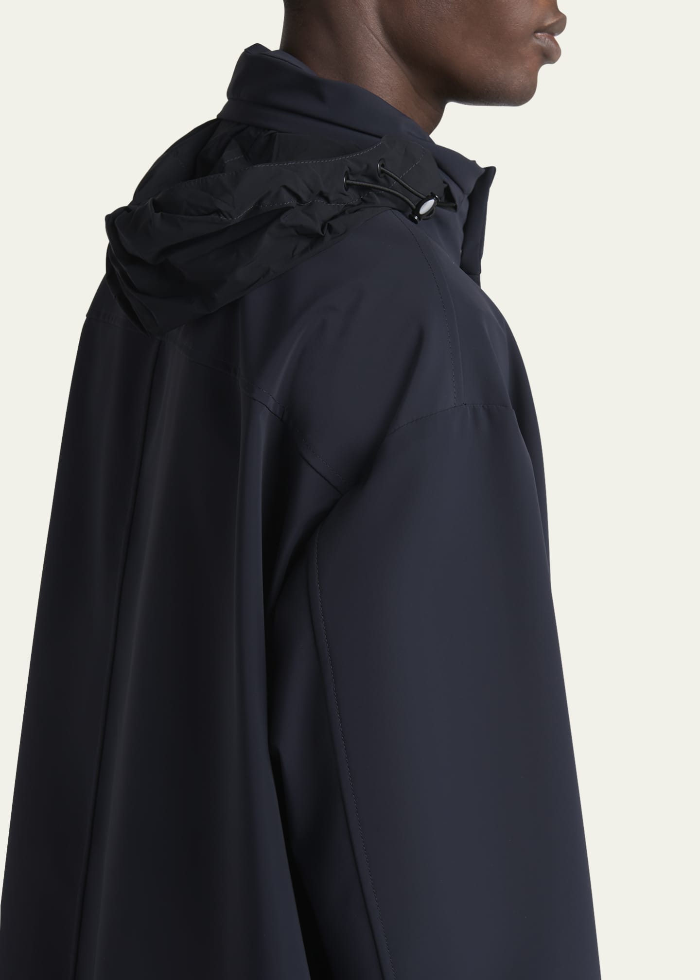 Giorgio Armani Men's Nylon Stretch Caban Coat Image 5 of 5