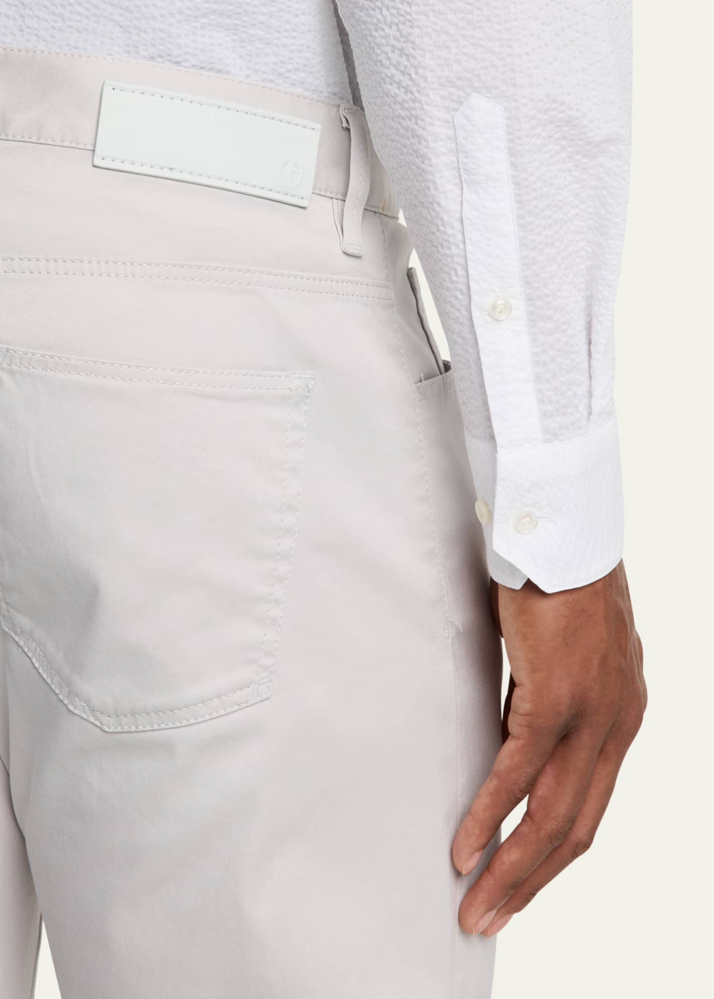 Giorgio Armani Men's 5-Pocket Stretch Cotton Pants Image 5 of 5