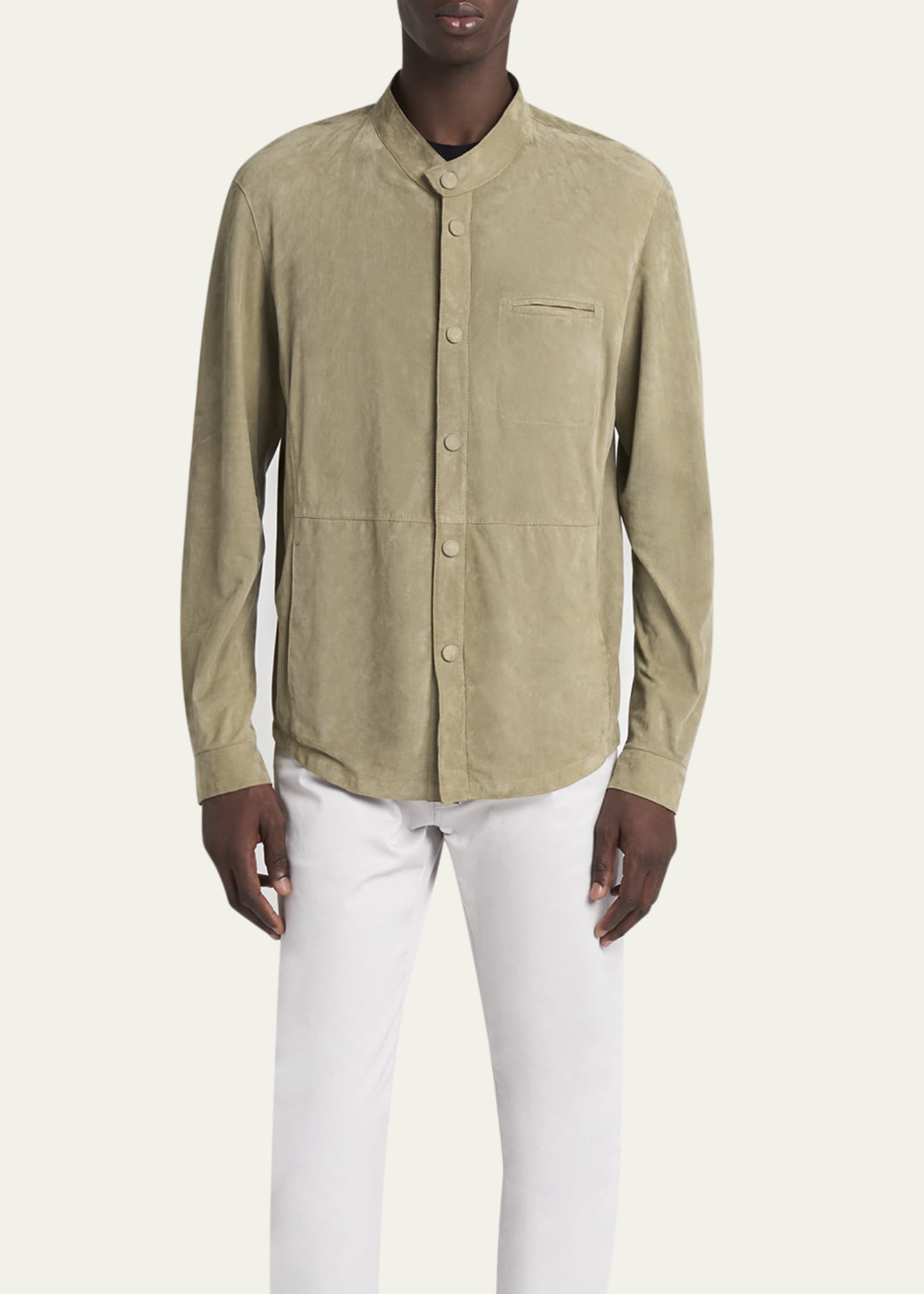 Giorgio Armani Men's Suede Overshirt Image 2 of 5