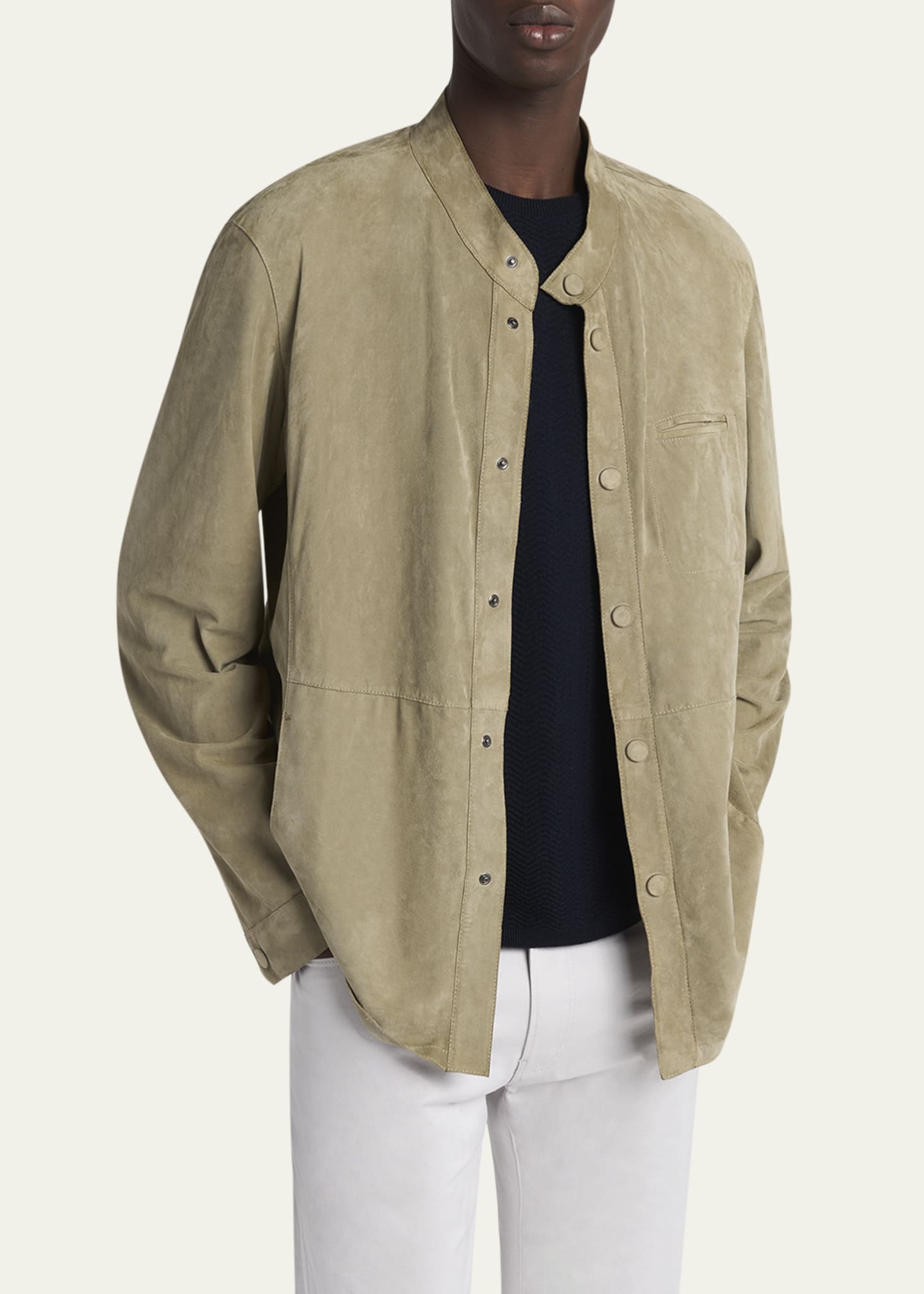 Giorgio Armani Men's Suede Overshirt Image 5 of 5