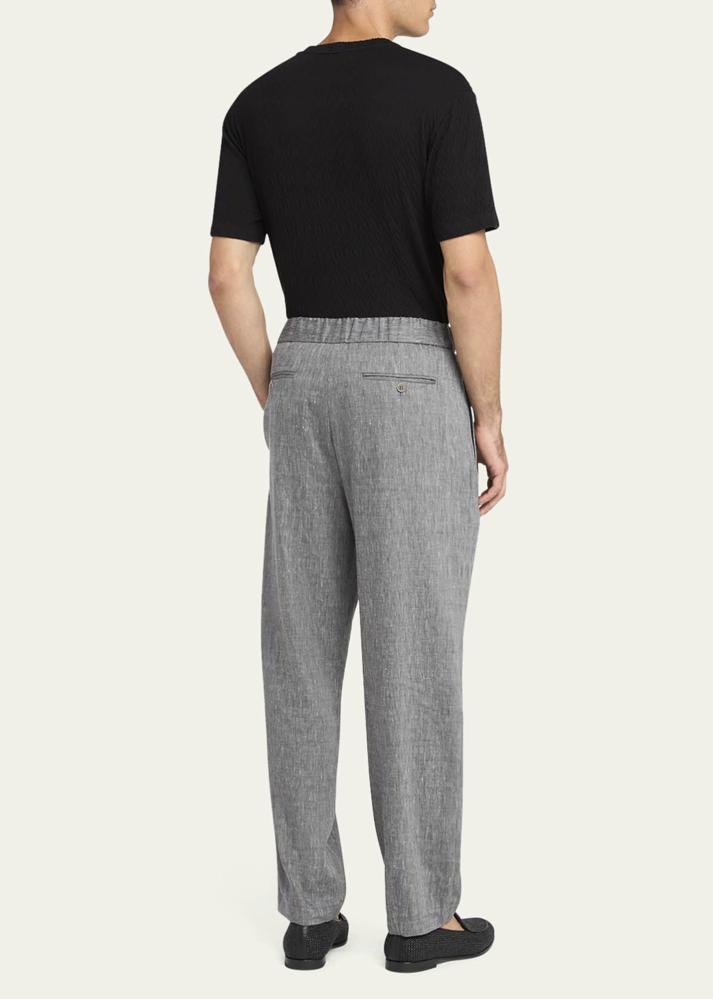 Giorgio Armani Men's Raised Chevron T-Shirt Image 3 of 5