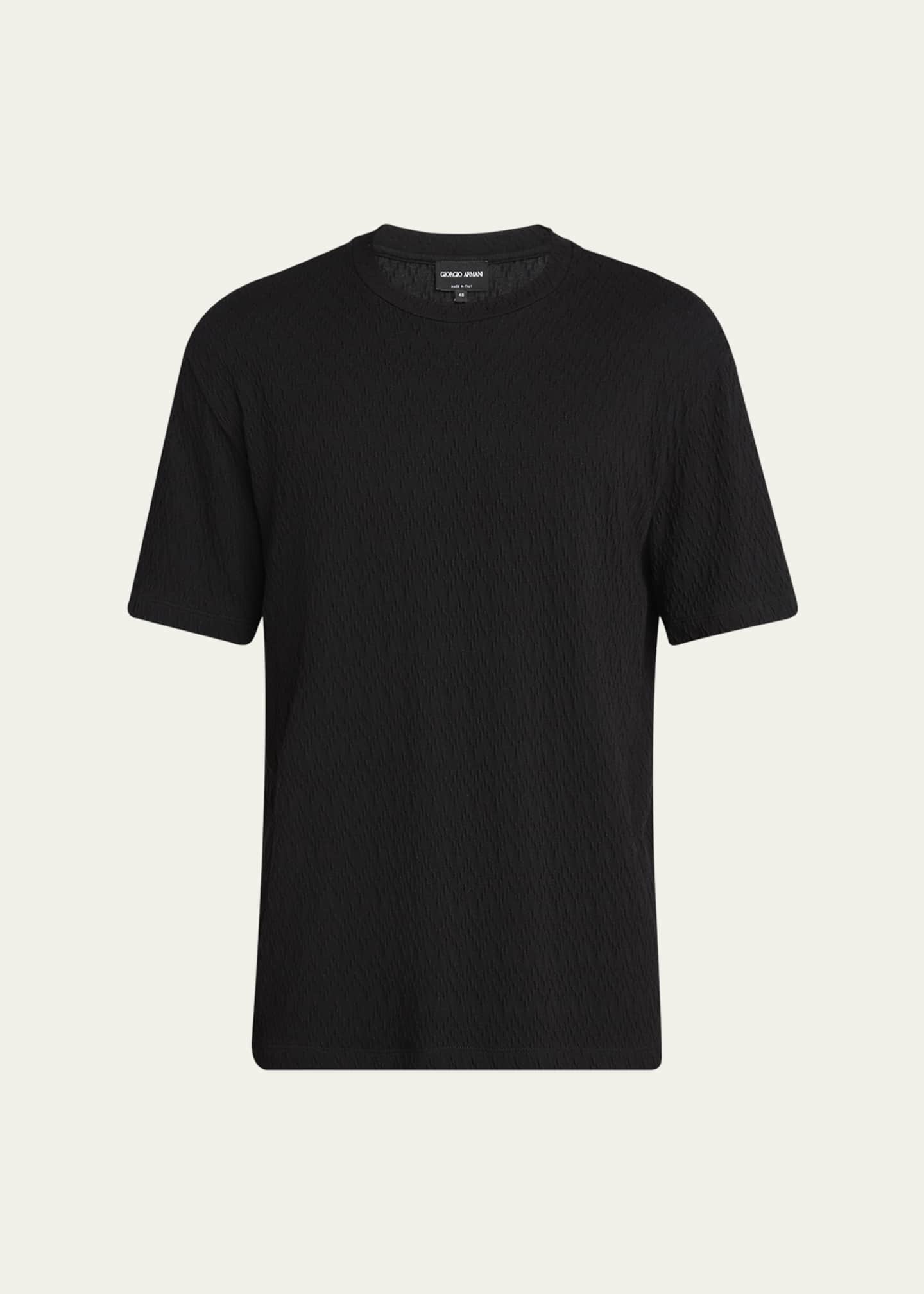 Giorgio Armani Men's Raised Chevron T-Shirt Image 1 of 5