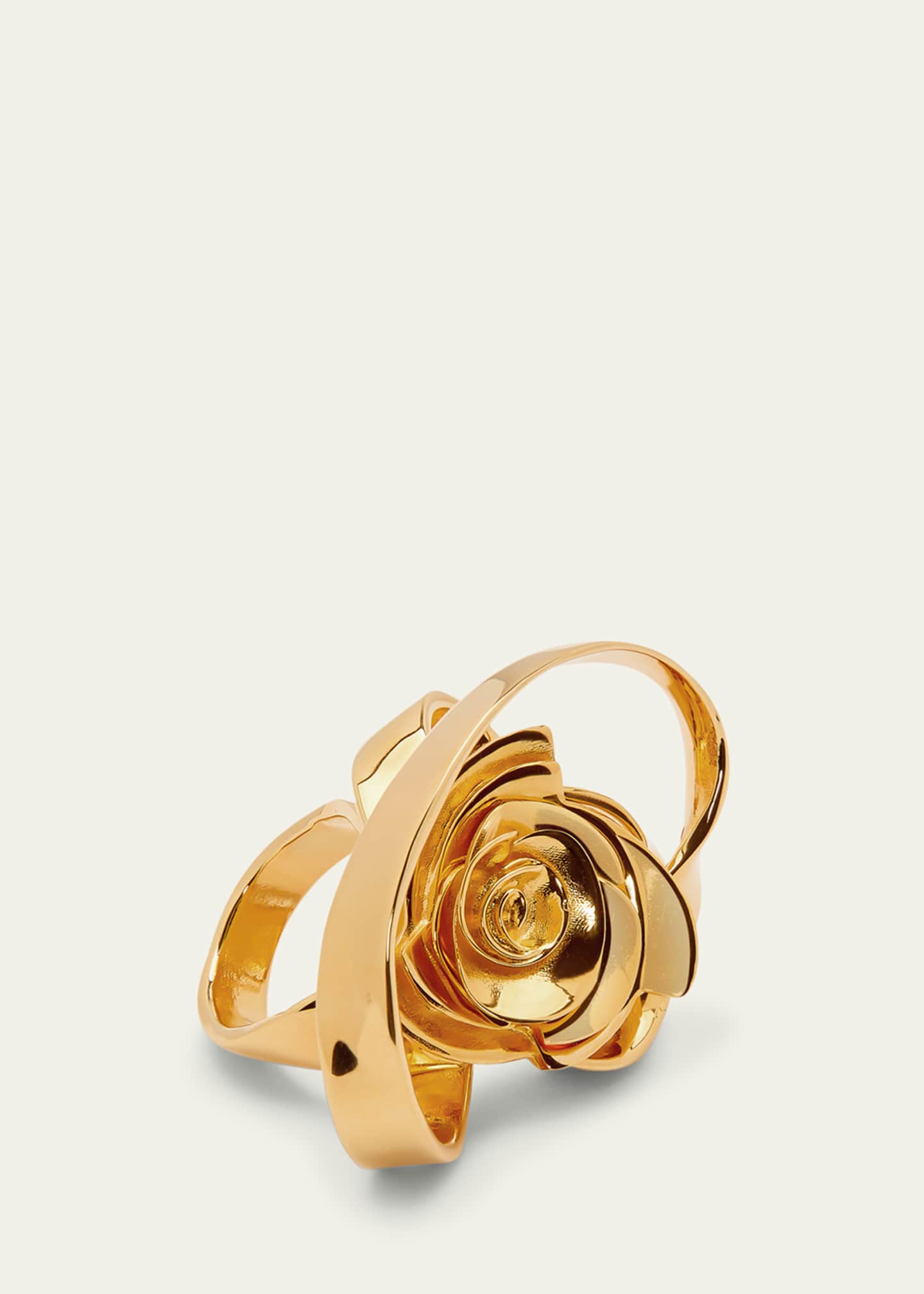Oscar de la Renta Geometric Rose Ring Image 2 of 2