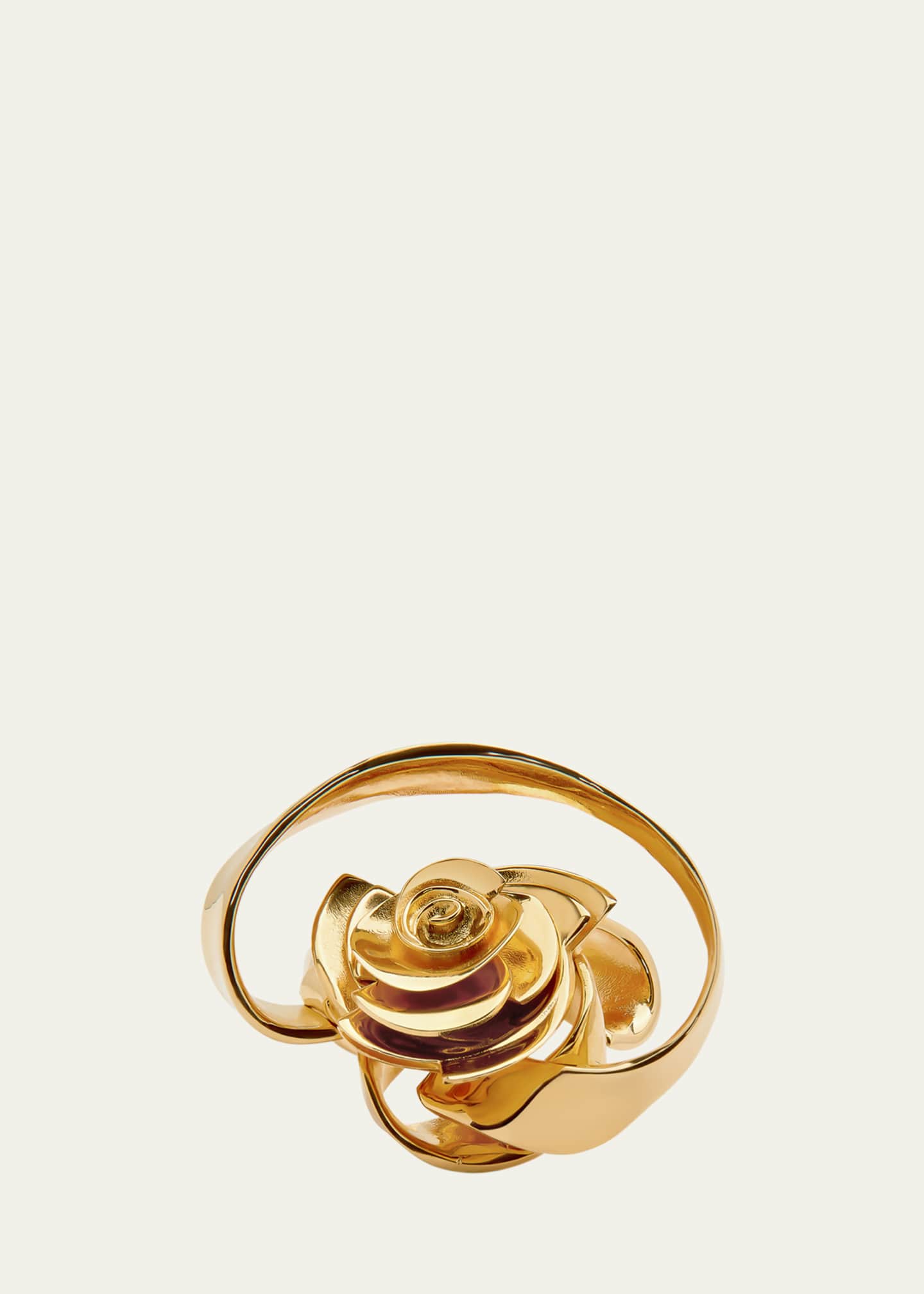 Oscar de la Renta Geometric Rose Ring Image 1 of 2