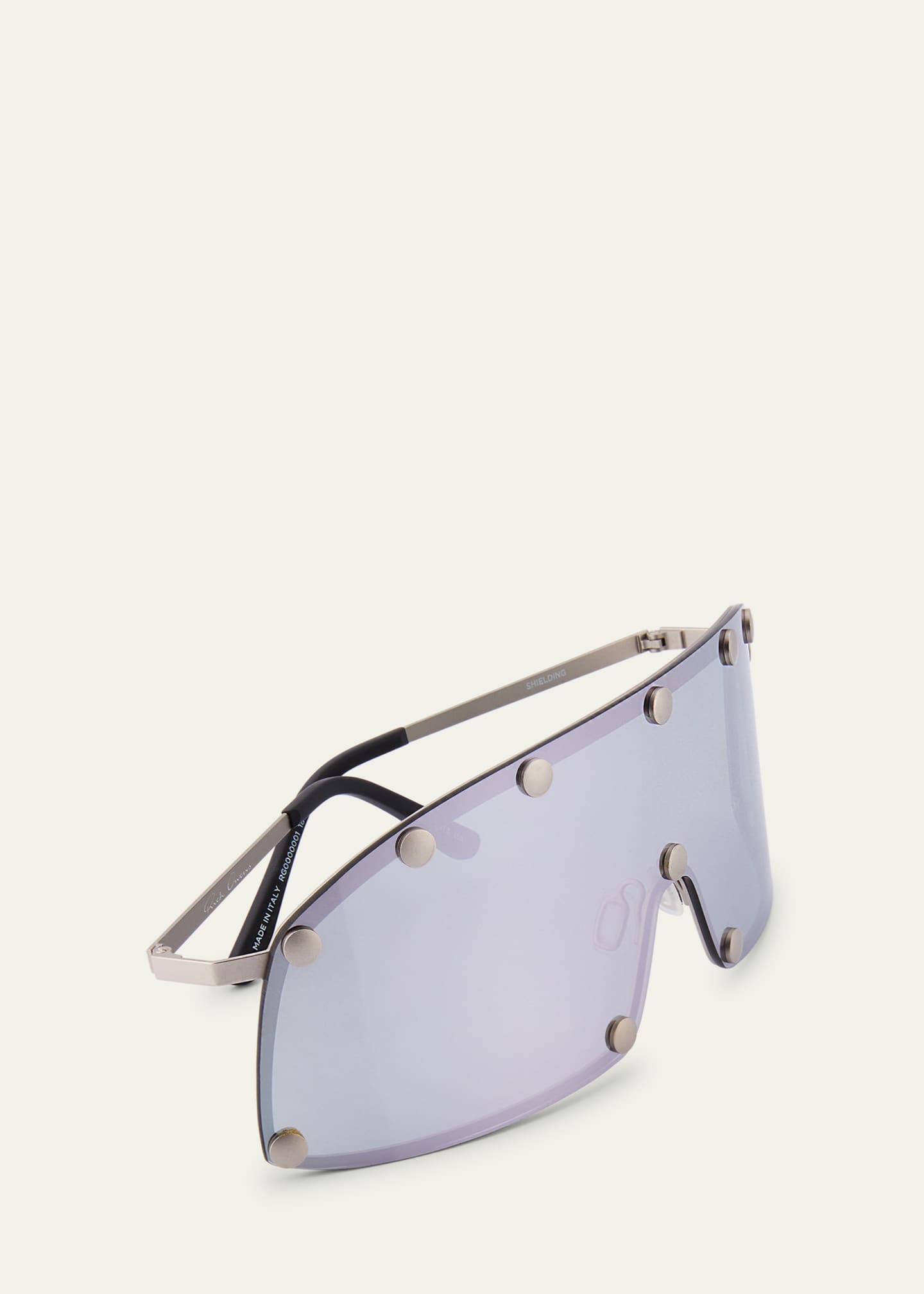 Rick Owens Men's Steel Shield Sunglasses Image 4 of 5